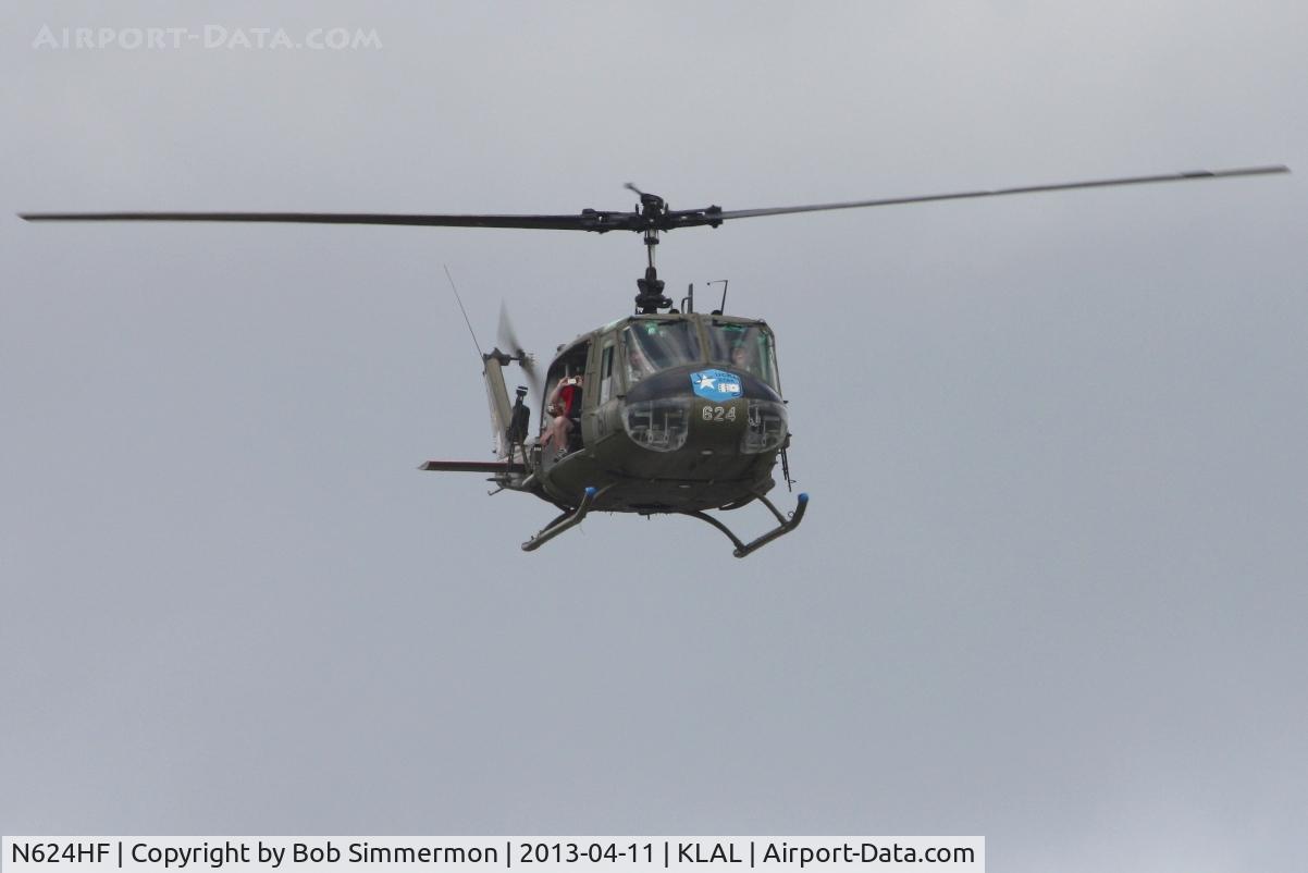 N624HF, 1966 Bell UH-1D Iroquois C/N 8819, Taking rides at Sun N Fun 2013 - Lakeland, FL