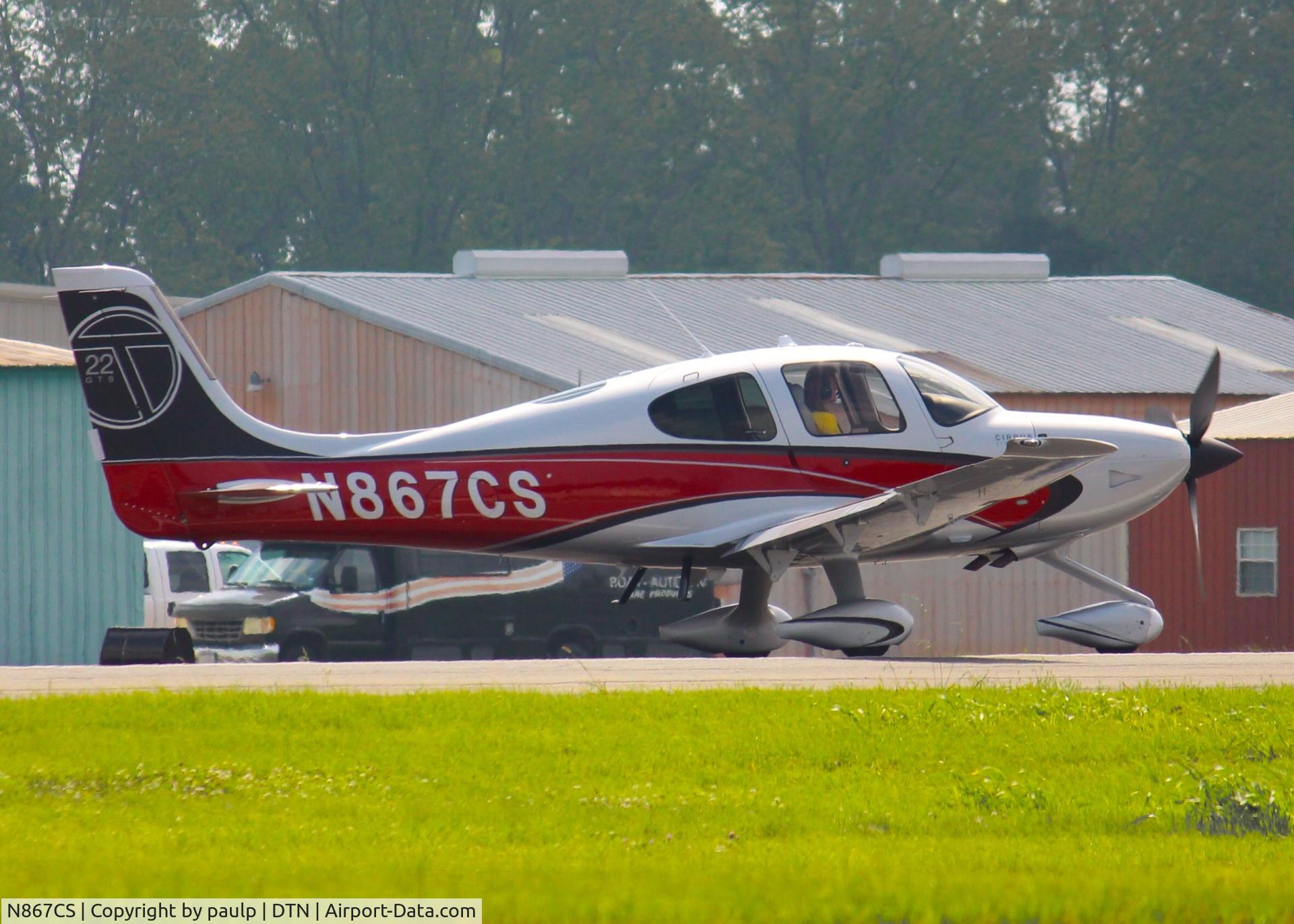N867CS, 2012 Cirrus SR22T C/N 0405, At Downtown Shreveport.