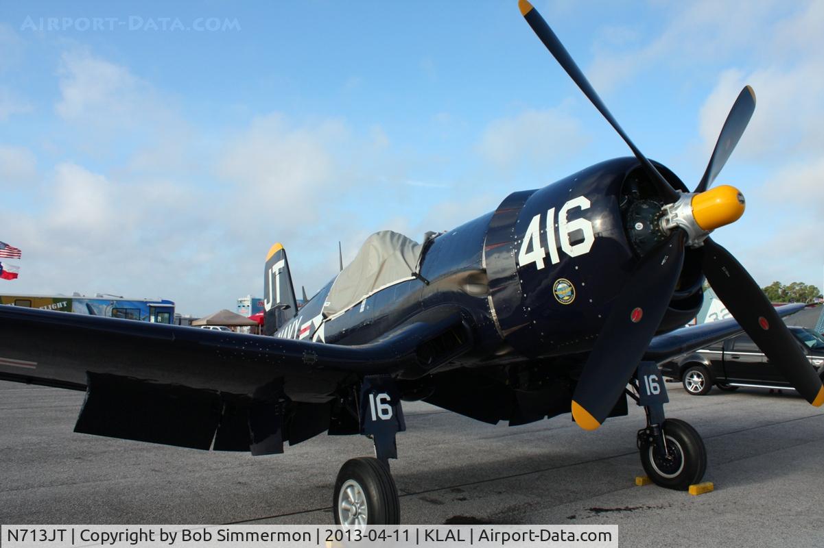 N713JT, 1945 Vought F4U-4B Corsair C/N 97143, Sun N Fun 2013 - Lakeland, FL