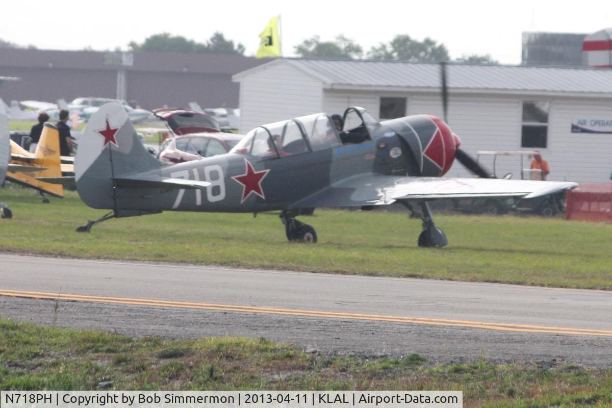N718PH, Yakovlev (Aerostar) Yak-52 C/N 822108, Sun N Fun 2013 - Lakeland, FL