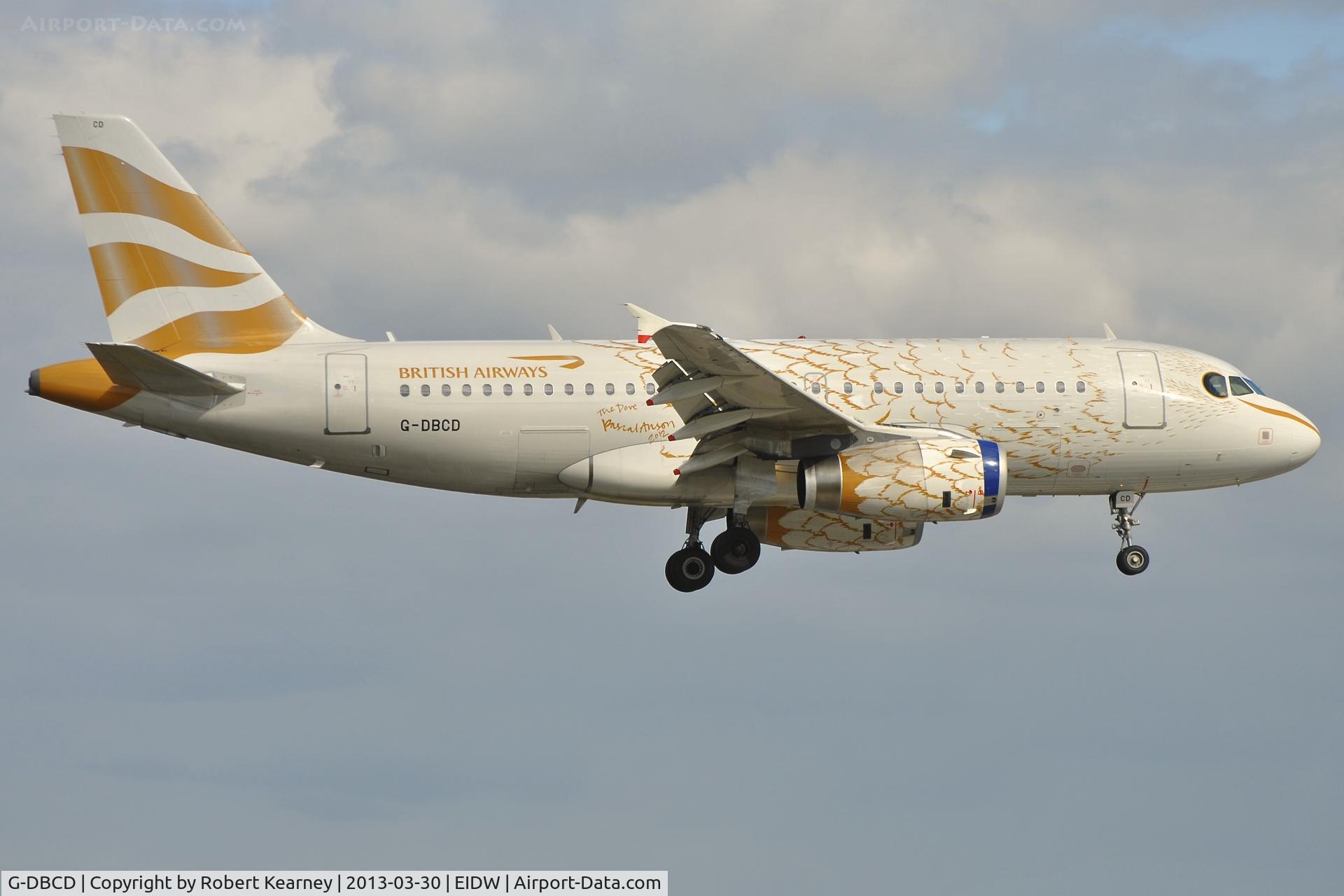 G-DBCD, 2005 Airbus A319-131 C/N 2389, On short finals for r/w 10