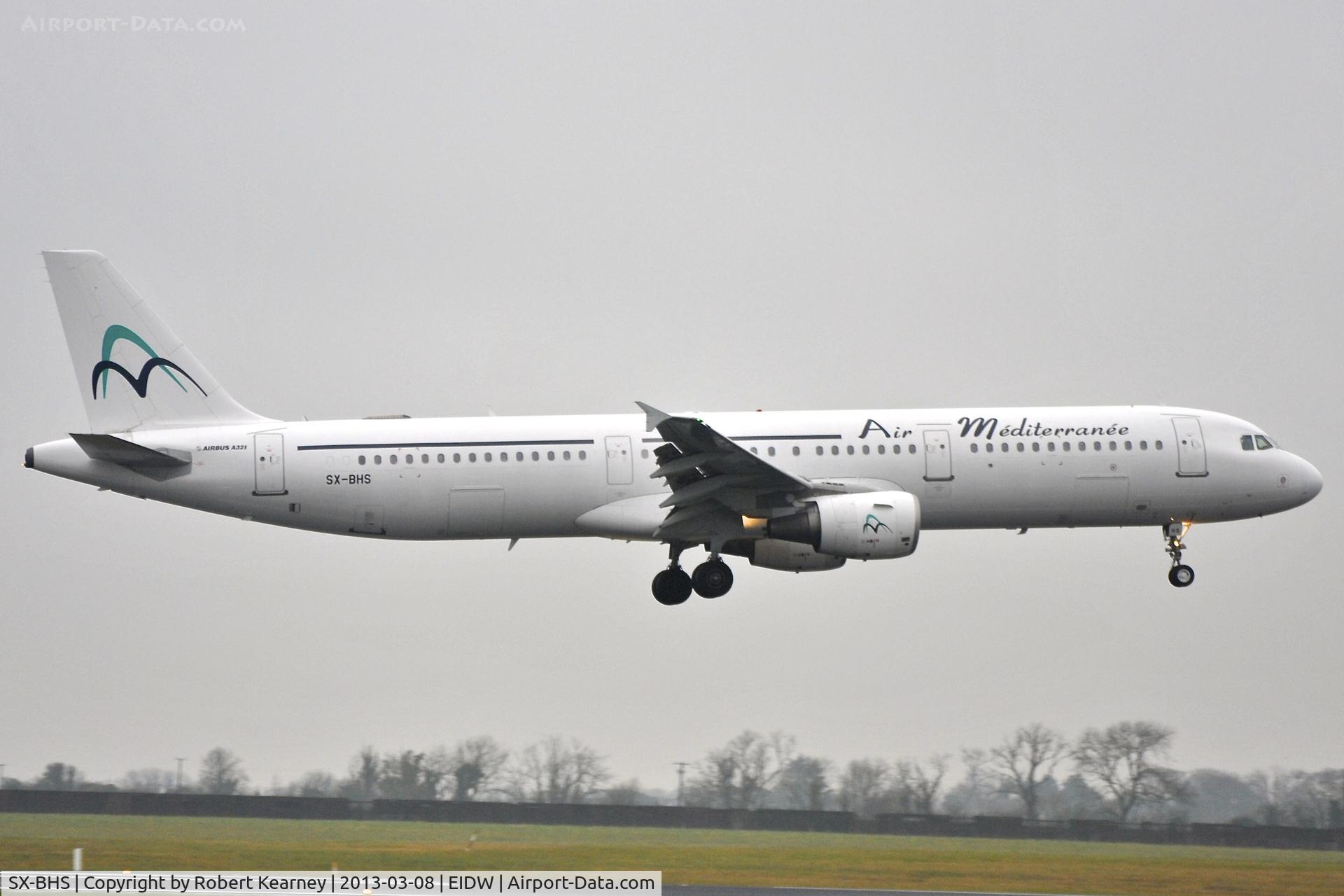 SX-BHS, 1997 Airbus A321-112 C/N 642, On short finals for r/w 10