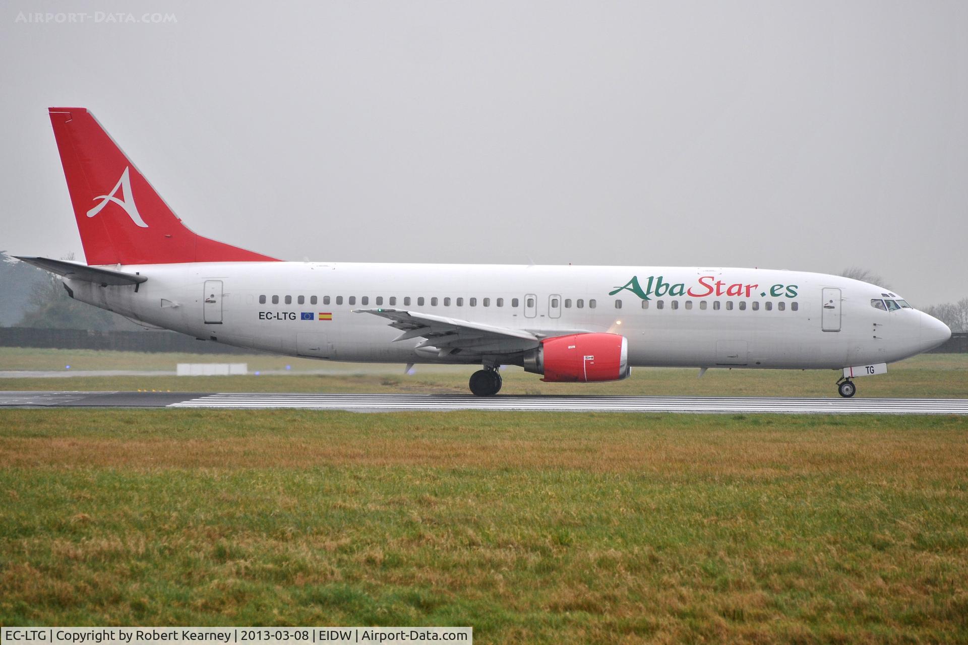 EC-LTG, 1989 Boeing 737-4K5 C/N 24129, Lining up r/w 10