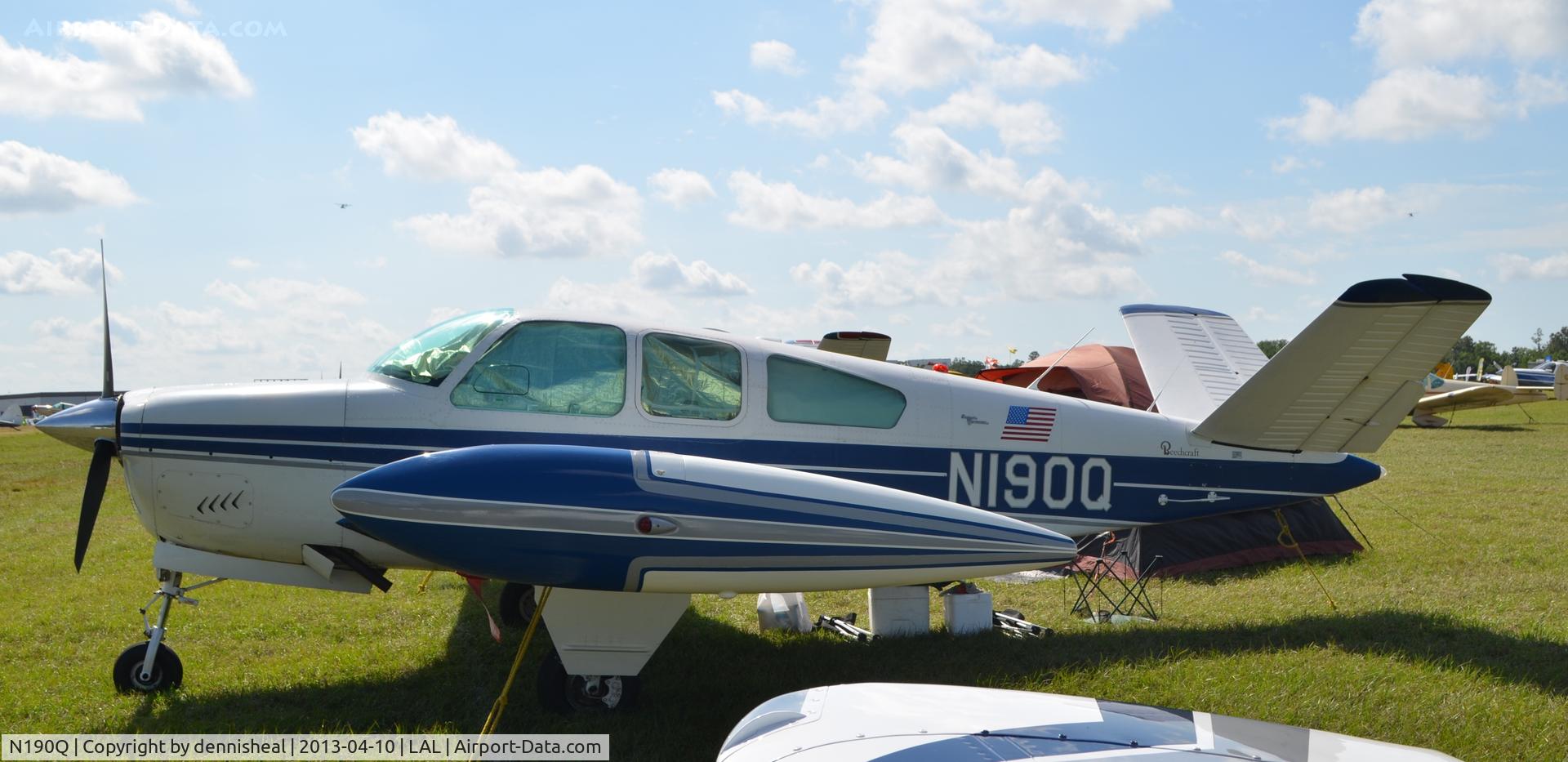 N190Q, 1964 Beech S35 Bonanza C/N D-7551, 1964 BEECH S35 AT 2013 SUN N FUN