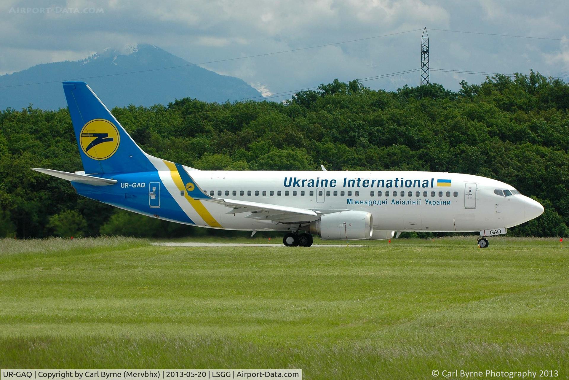UR-GAQ, 1997 Boeing 737-33R C/N 28869, Taken from the park at the 05 threshold.