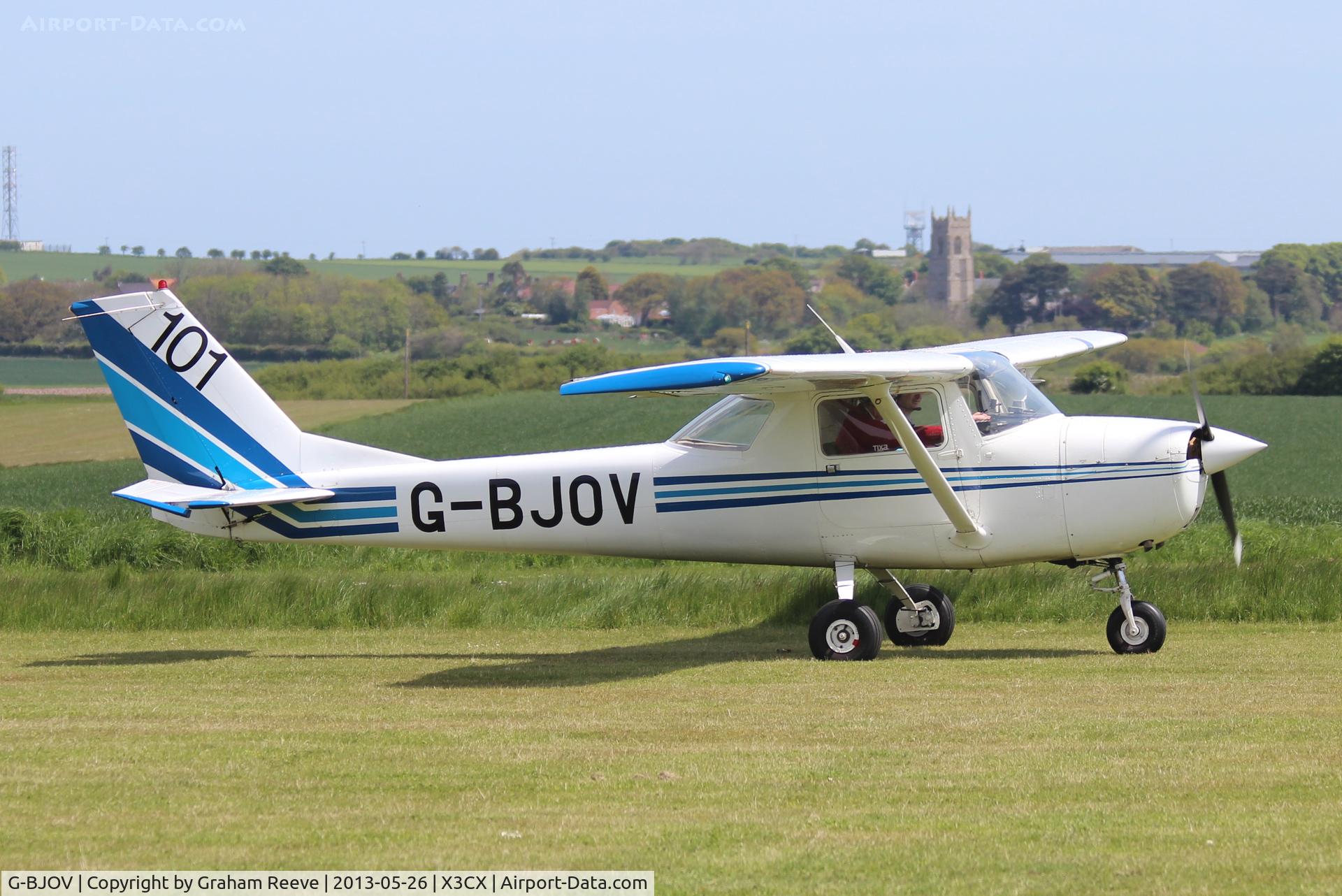 G-BJOV, 1970 Reims F150K C/N 0558, Just landed.