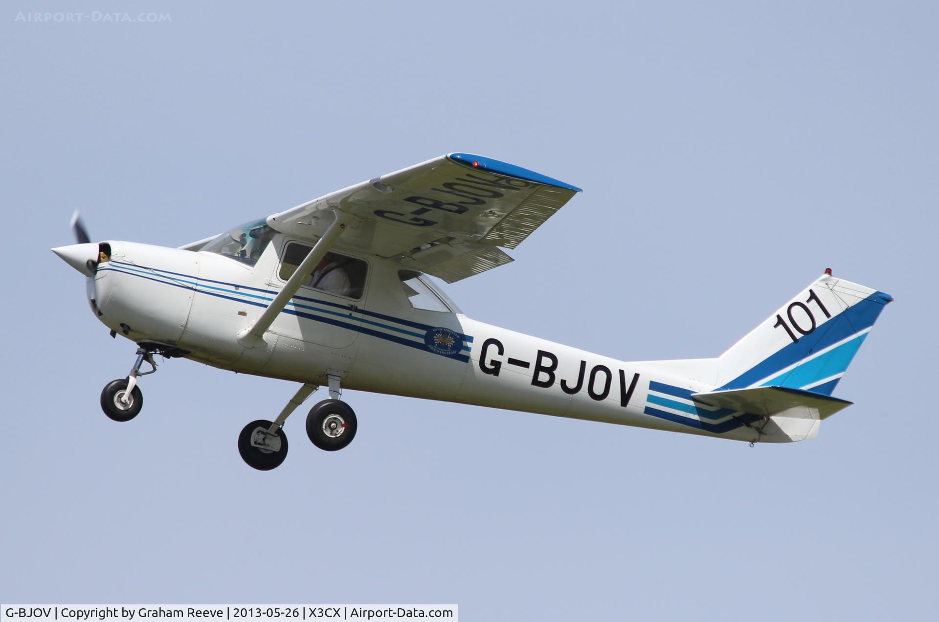 G-BJOV, 1970 Reims F150K C/N 0558, Just airbourne from Northrepps.