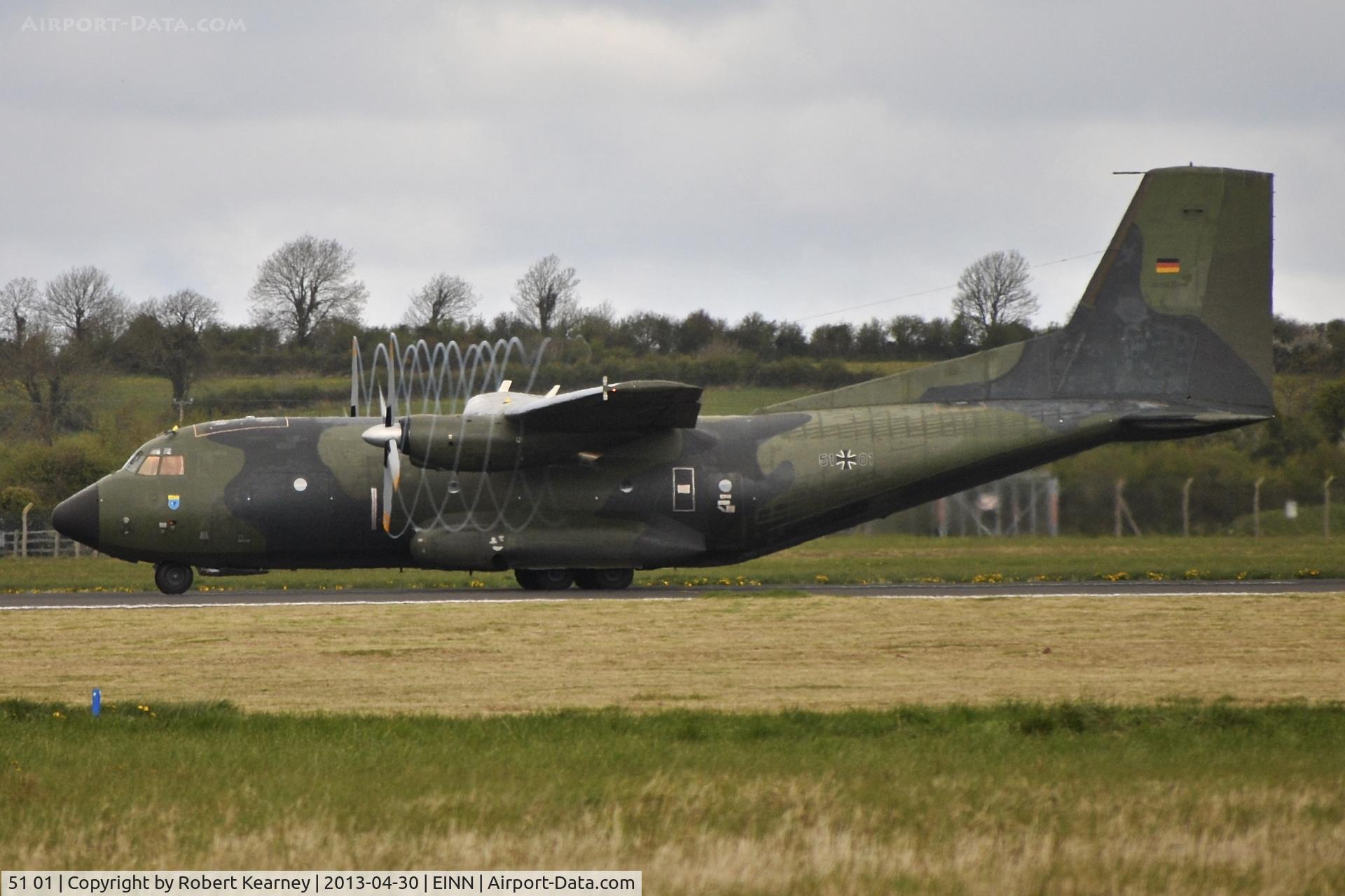 51 01, Transall C-160D C/N D138, Departing Shannon