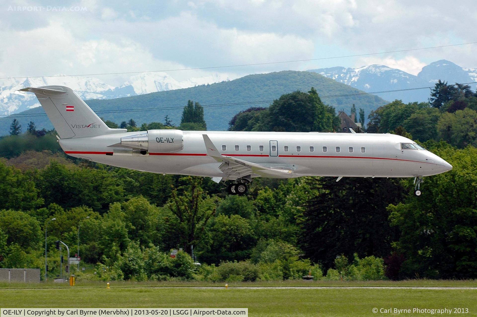 OE-ILY, 2007 Bombardier CRJ-200LR (CL-600-2B19) C/N 8076, Taken from the park at the 05 threshold.
