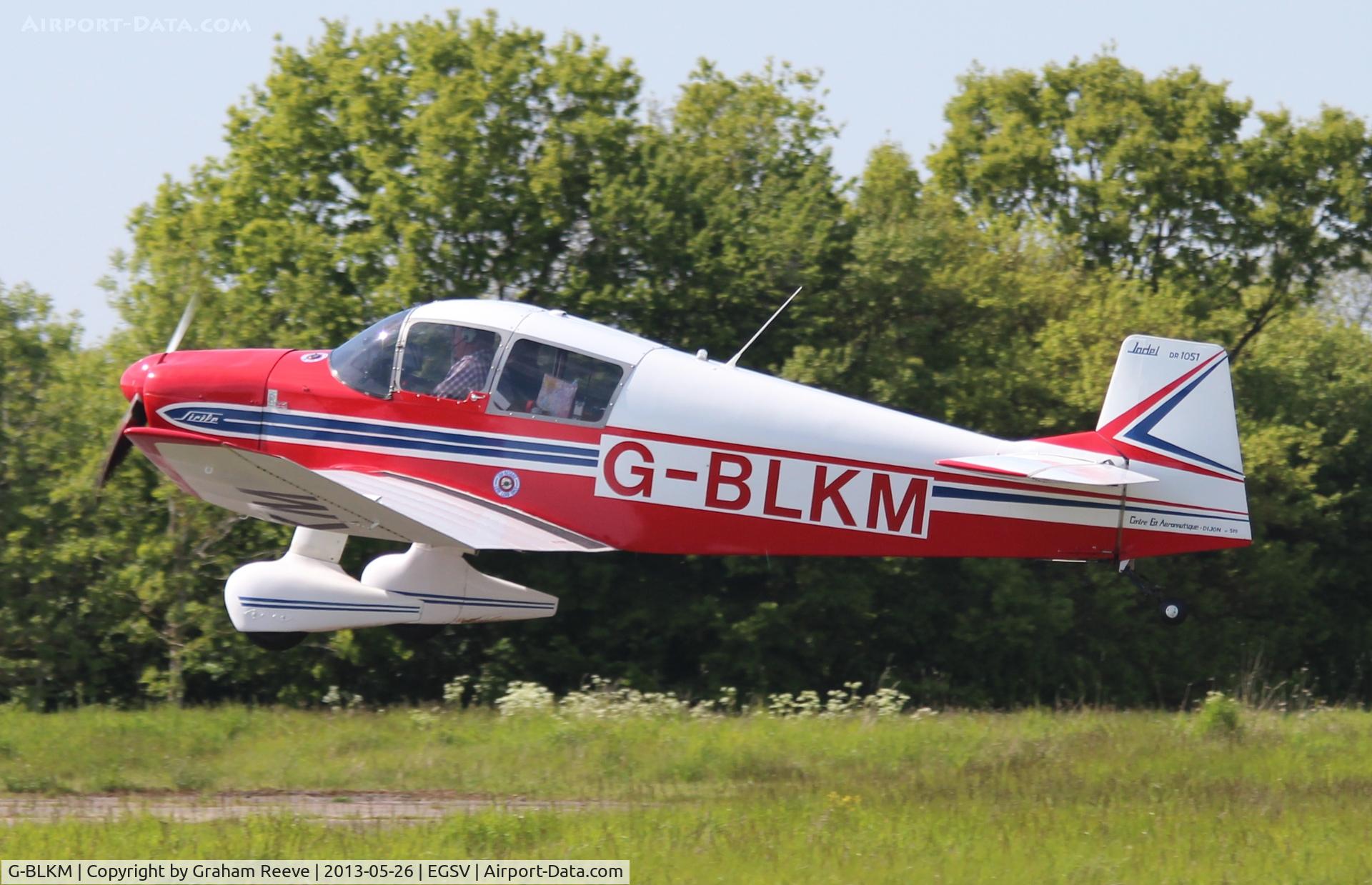 G-BLKM, 1963 CEA Jodel DR-1051 Sicile C/N 519, Departing from Old Buckenham.
