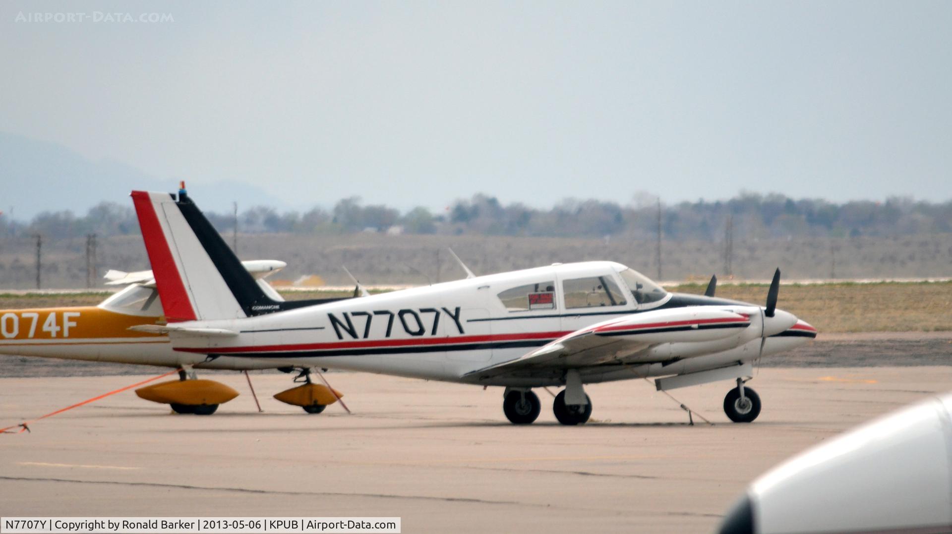 N7707Y, 1965 Piper PA-30 Twin Comanche C/N 30-712, Pueblo