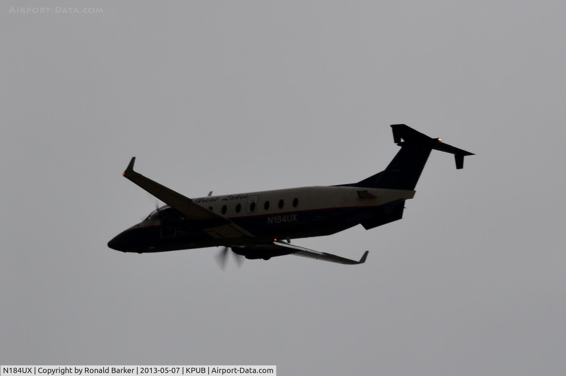 N184UX, 1995 Beech 1900D C/N UE-184, Takeoff Pueblo