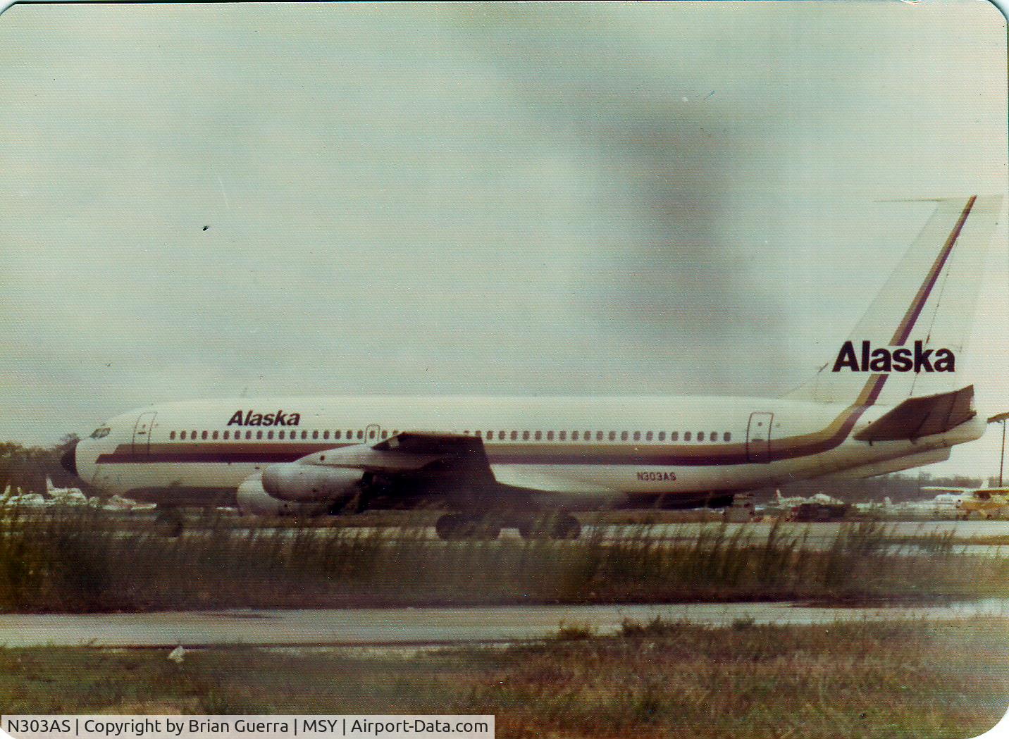 N303AS, 1960 Boeing 720-048 C/N 18042, At MSY mid 70s