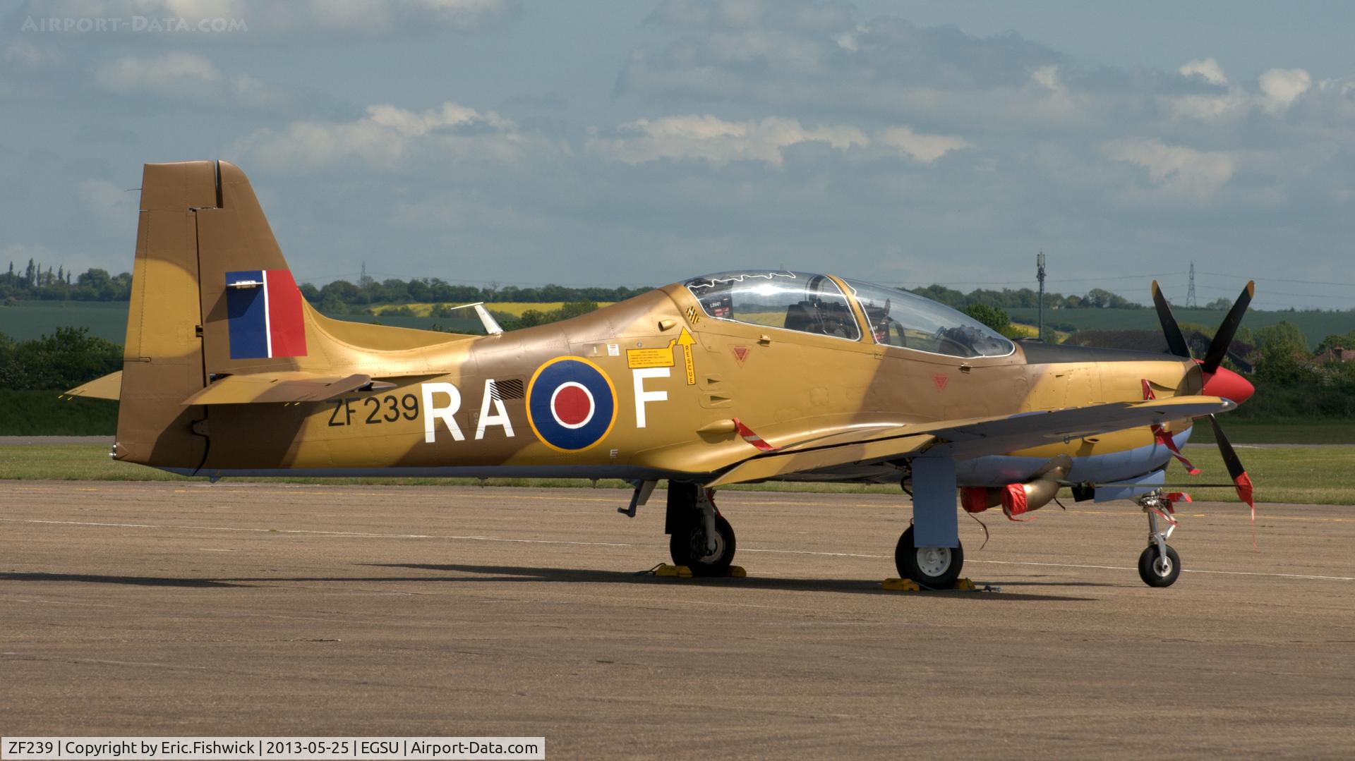 ZF239, 1990 Short S-312 Tucano T1 C/N S041/T39, 2. ZF239 at the IWM Spring Airshow, May 2013.