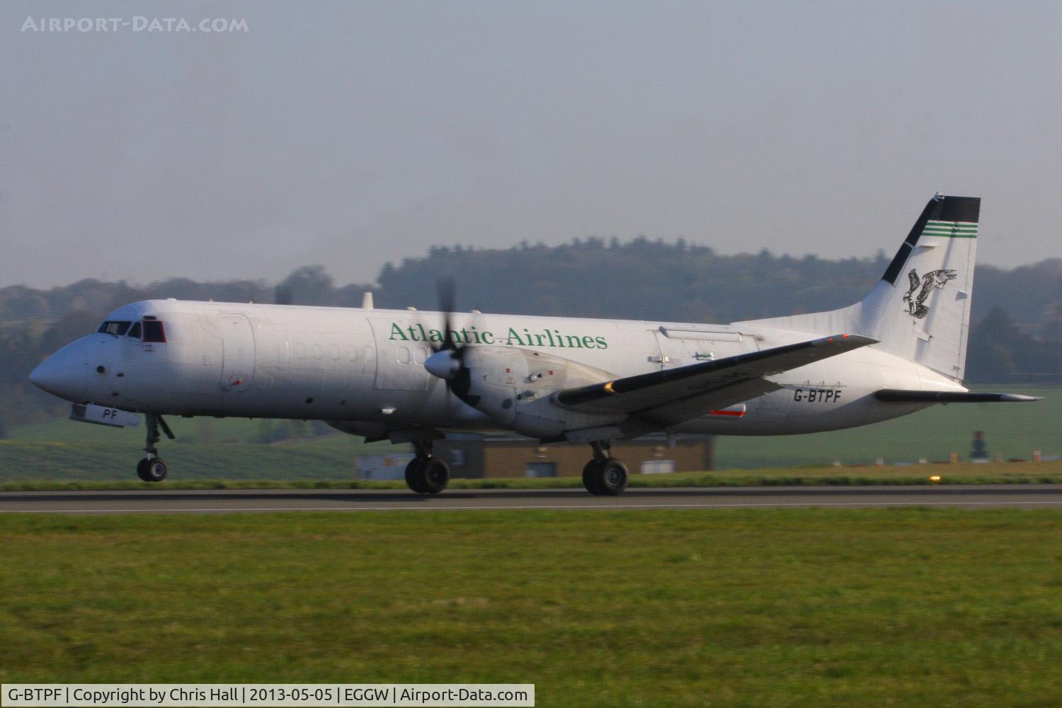 G-BTPF, 1989 British Aerospace ATP(F) C/N 2013, Atlantic Airlines