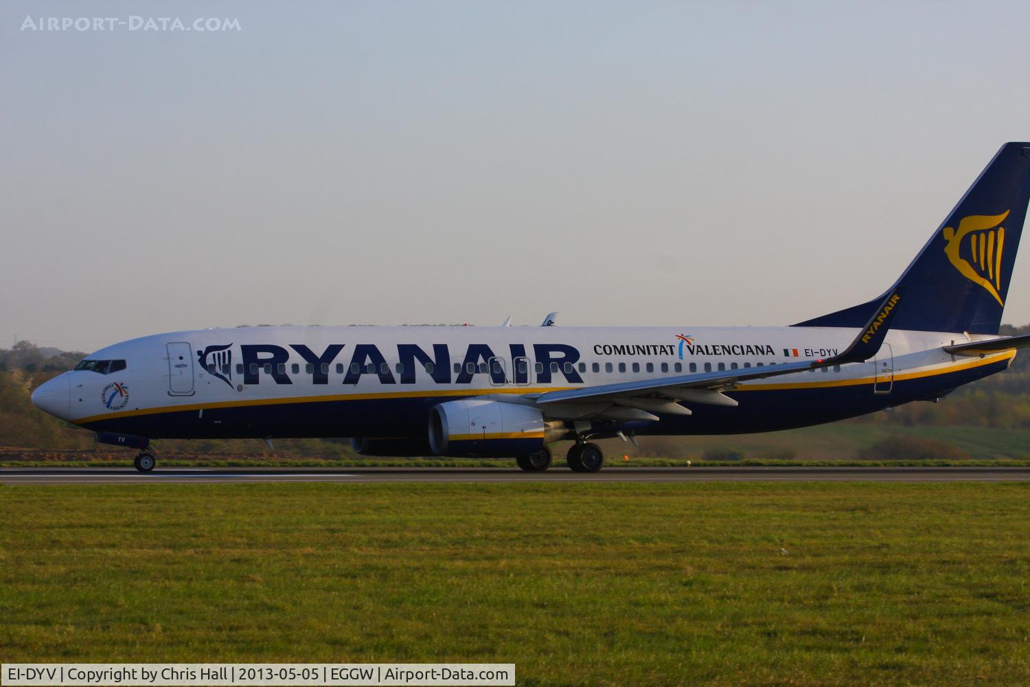 EI-DYV, 2008 Boeing 737-8AS C/N 37512, Ryanair