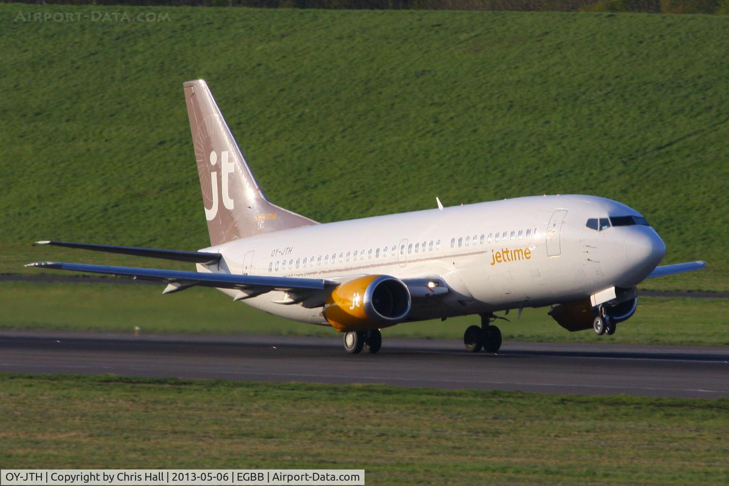 OY-JTH, 1988 Boeing 737-3Y0 C/N 24255, Jettime