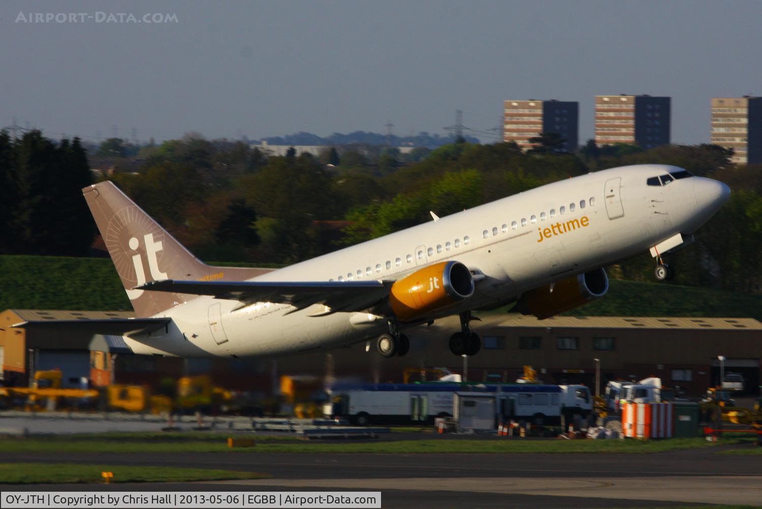 OY-JTH, 1988 Boeing 737-3Y0 C/N 24255, Jettime