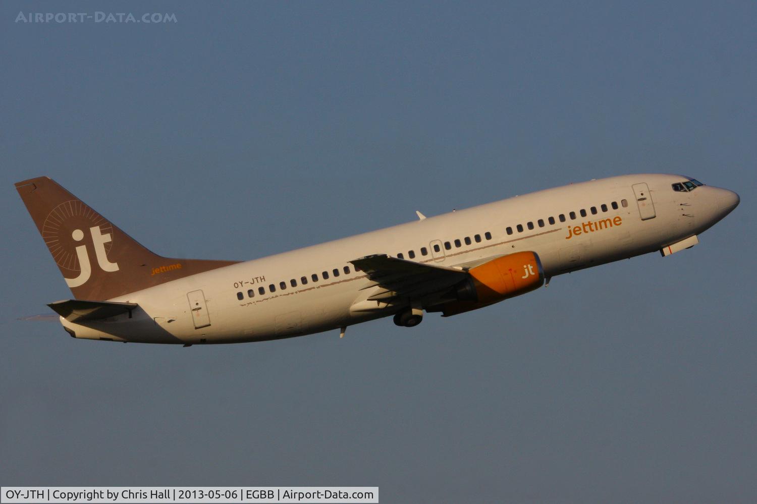 OY-JTH, 1988 Boeing 737-3Y0 C/N 24255, Jettime