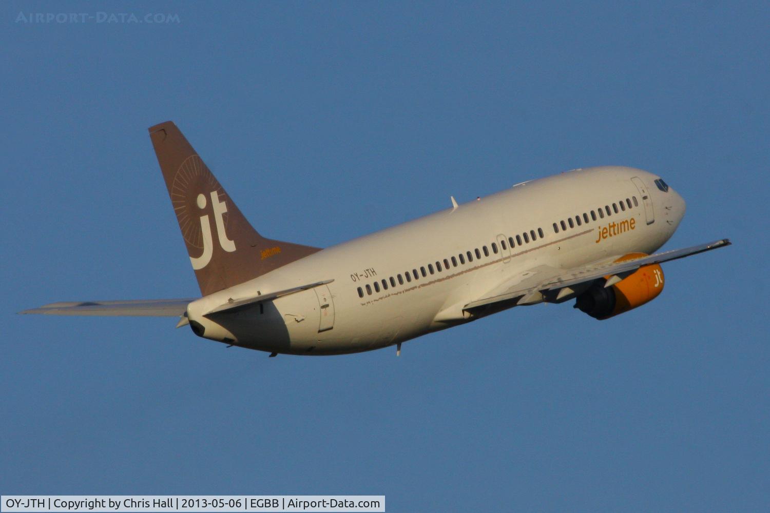 OY-JTH, 1988 Boeing 737-3Y0 C/N 24255, Jettime