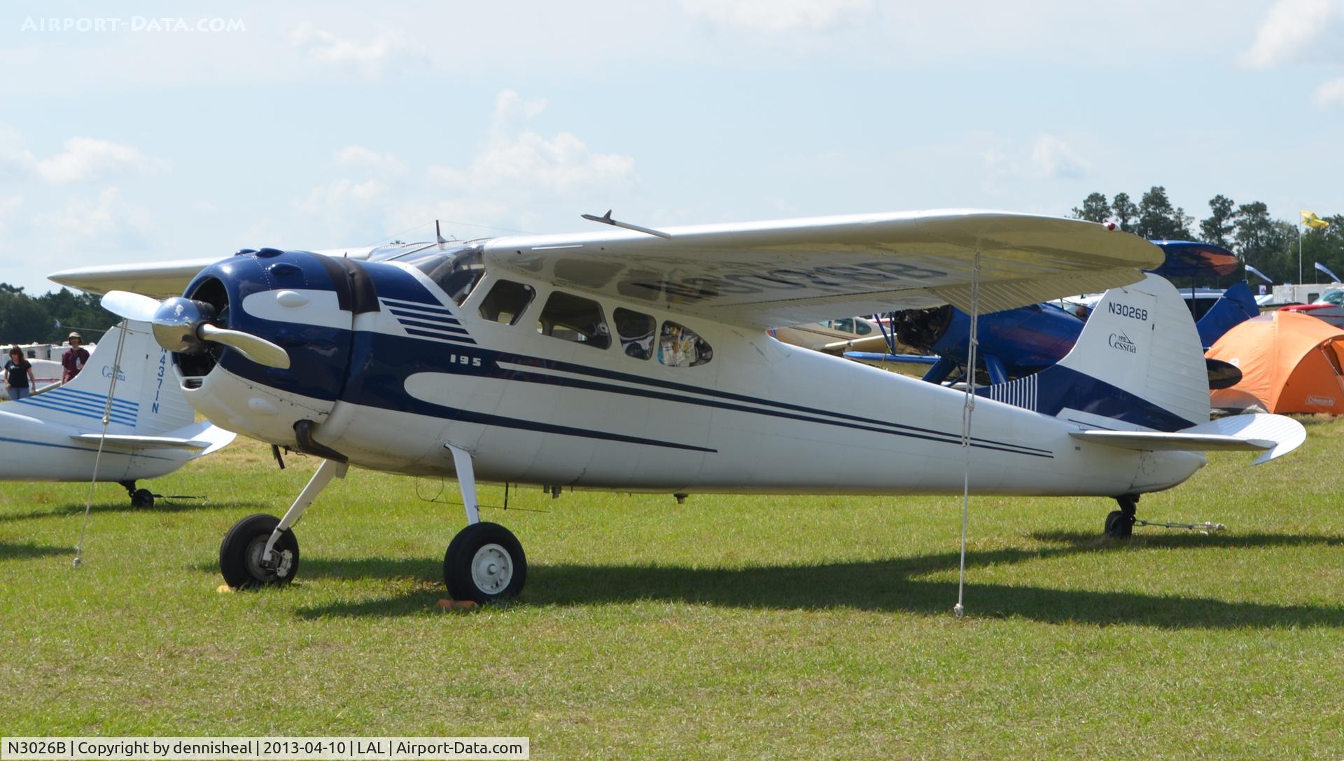 N3026B, 1952 Cessna 195A C/N 7909, 1952 CESSNA 195A AT SUN N FUN