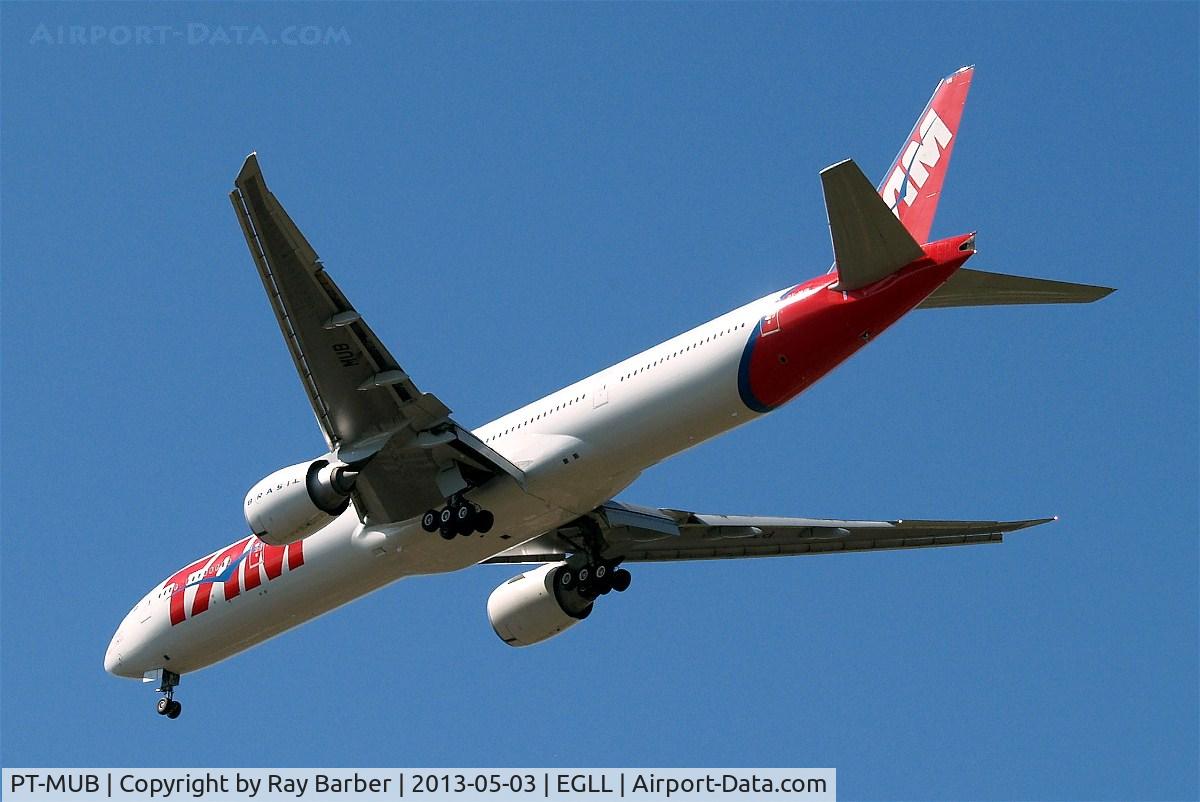 PT-MUB, 2008 Boeing 777-32W/ER C/N 37665, PT-MUB   Boeing 777-32WER [37665] (TAM Airlines) Home~G 03/05/2013