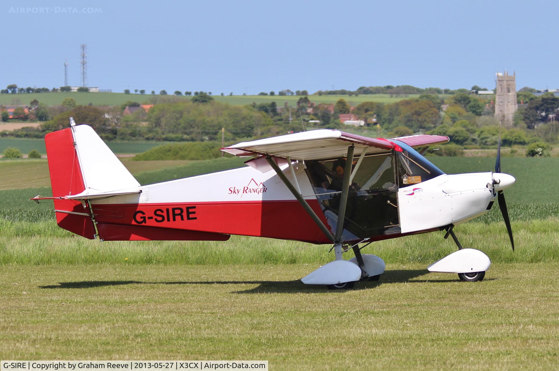 G-SIRE, 2007 Skyranger Swift 912S(1) C/N BMAA/HB/531, Just landed at Northrepps.
