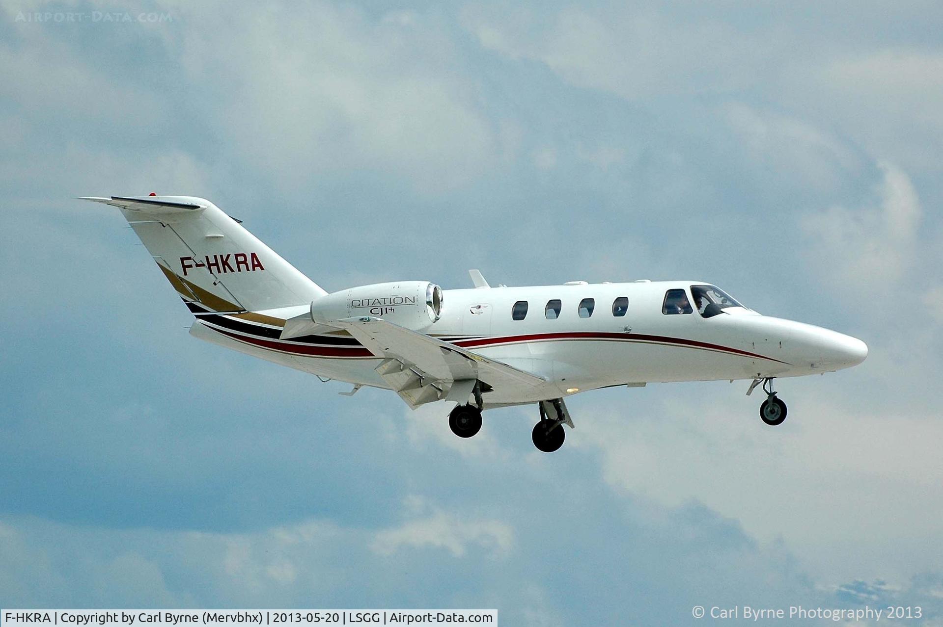 F-HKRA, 2007 Cessna 525 CitationJet CJ1+ C/N 525-0661, Taken from the park at the 05 threshold.