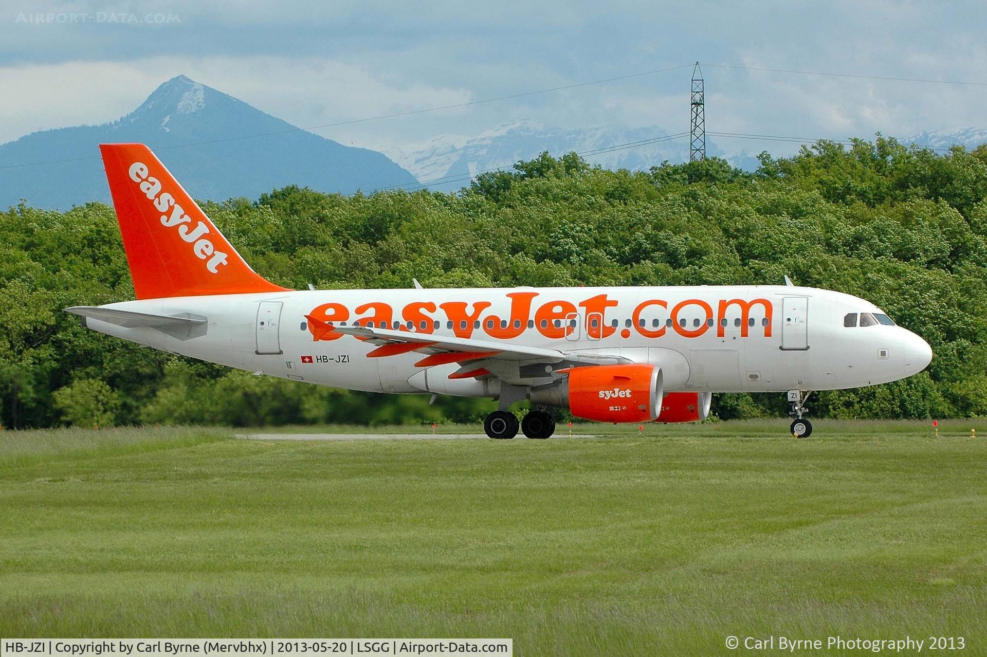 HB-JZI, 2004 Airbus A319-111 C/N 2245, Taken from the park at the 05 threshold.