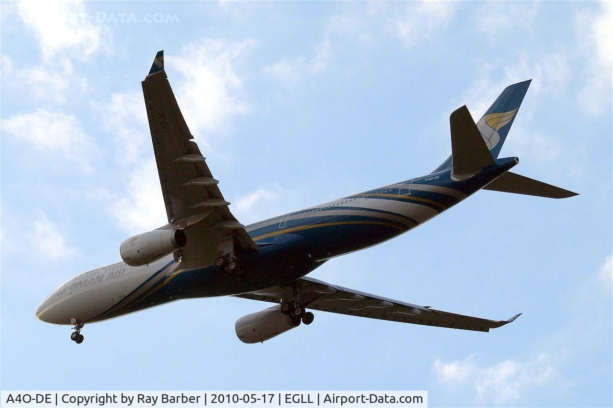 A4O-DE, 2009 Airbus A330-343 C/N 1093, Airbus A330-343X [1093] (Oman Air) Home~G 17/05/2010