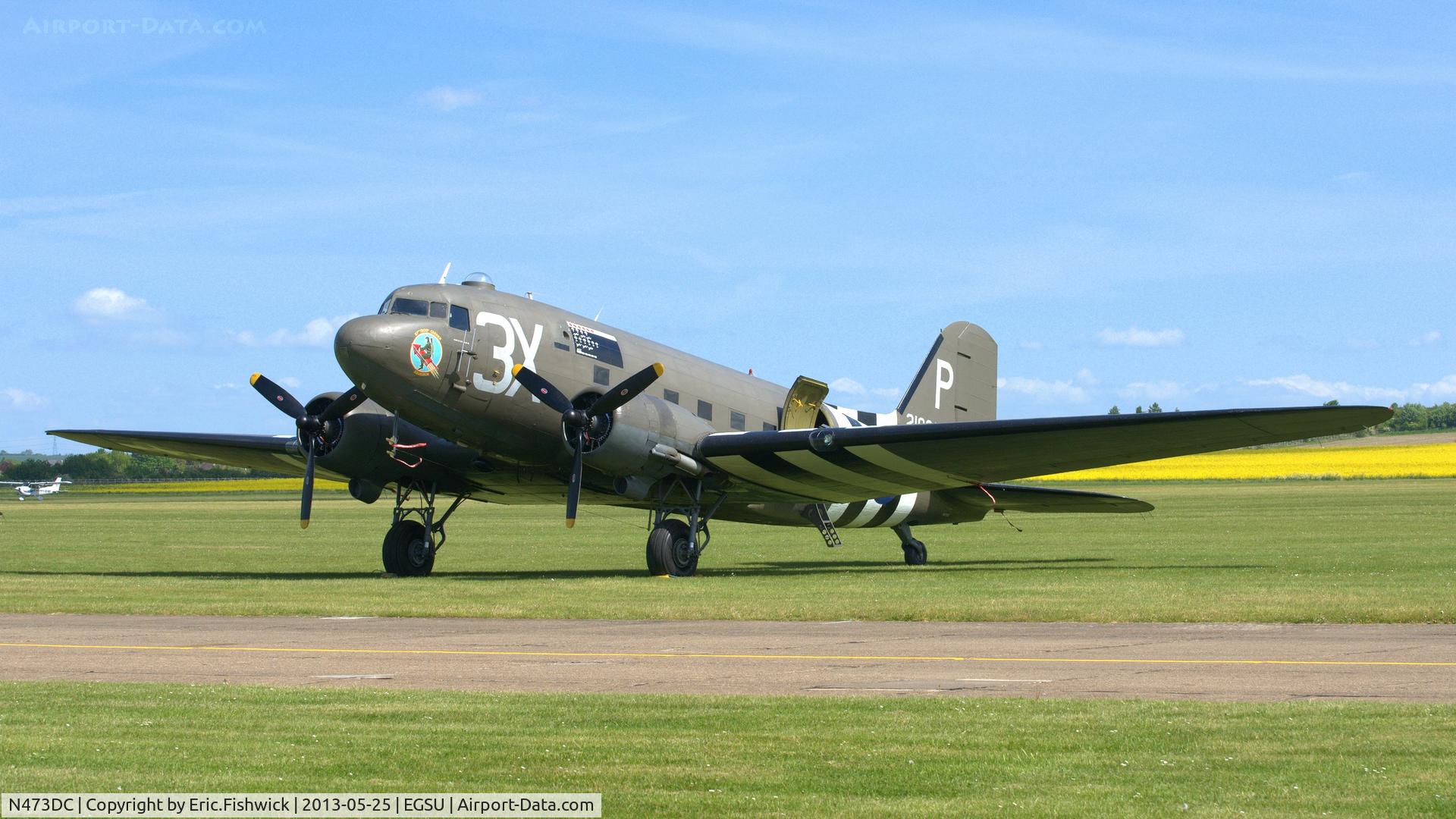 N473DC, 1942 Douglas DC3C (C-47A) C/N 19345, 3. N473DC at the IWM Spring Airshow, May 2013.