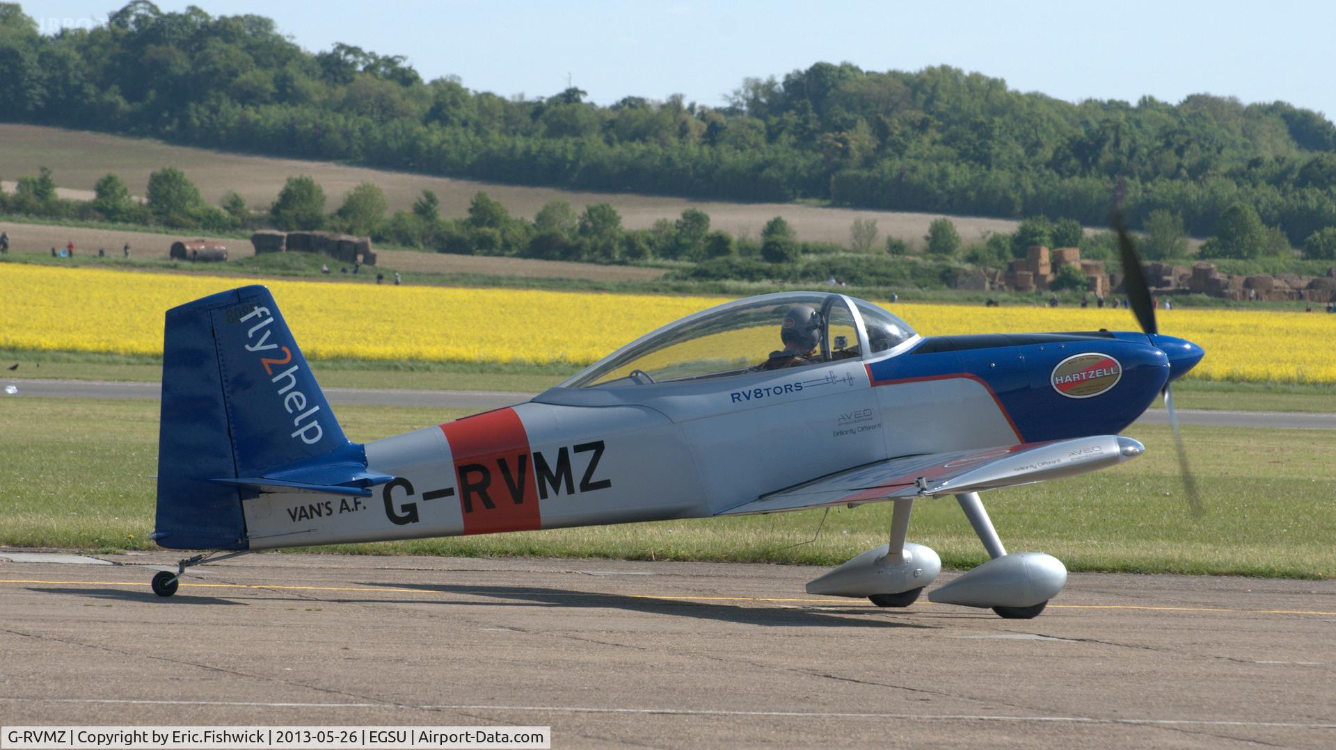 G-RVMZ, 2001 Vans RV-8 C/N PFA 303-13395, 2. G-RVMZ at the IWM Spring Airshow, May 2013.