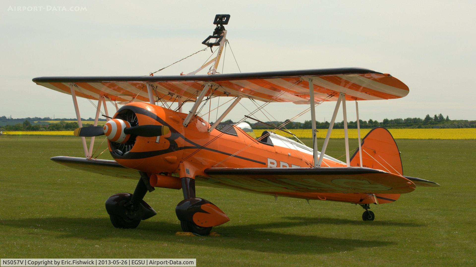 N5057V, 1942 Boeing A75N1(PT17) C/N 75-5598, 3. N5057V at the IWM Spring Airshow, May 2013.