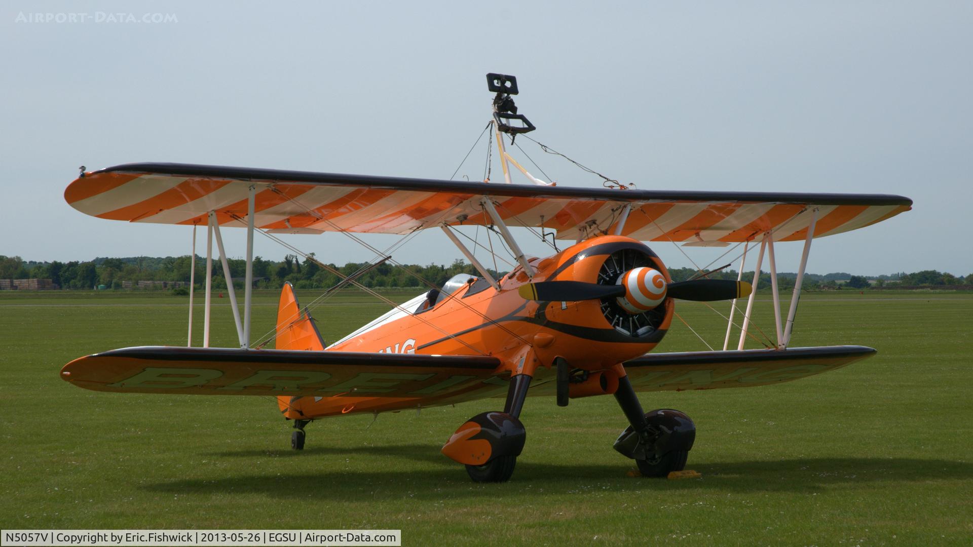 N5057V, 1942 Boeing A75N1(PT17) C/N 75-5598, 3. N5057V at the IWM Spring Airshow, May 2013.