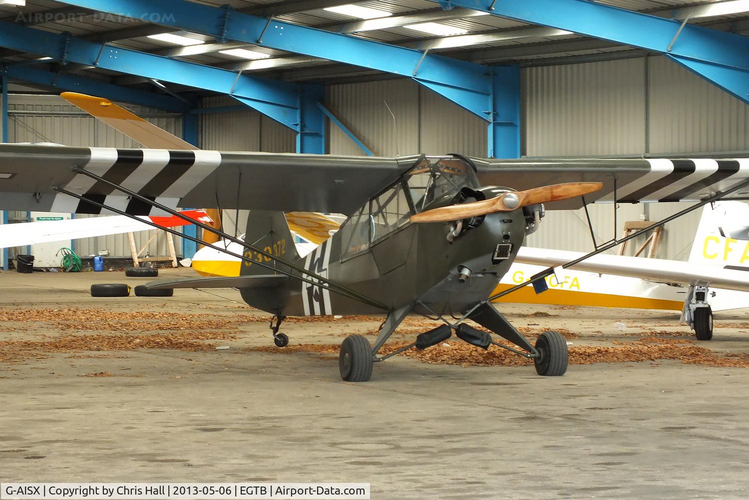 G-AISX, 1943 Piper L-4H Grasshopper (J3C-65D) C/N 11663, wearing its former USAAF ID 330372