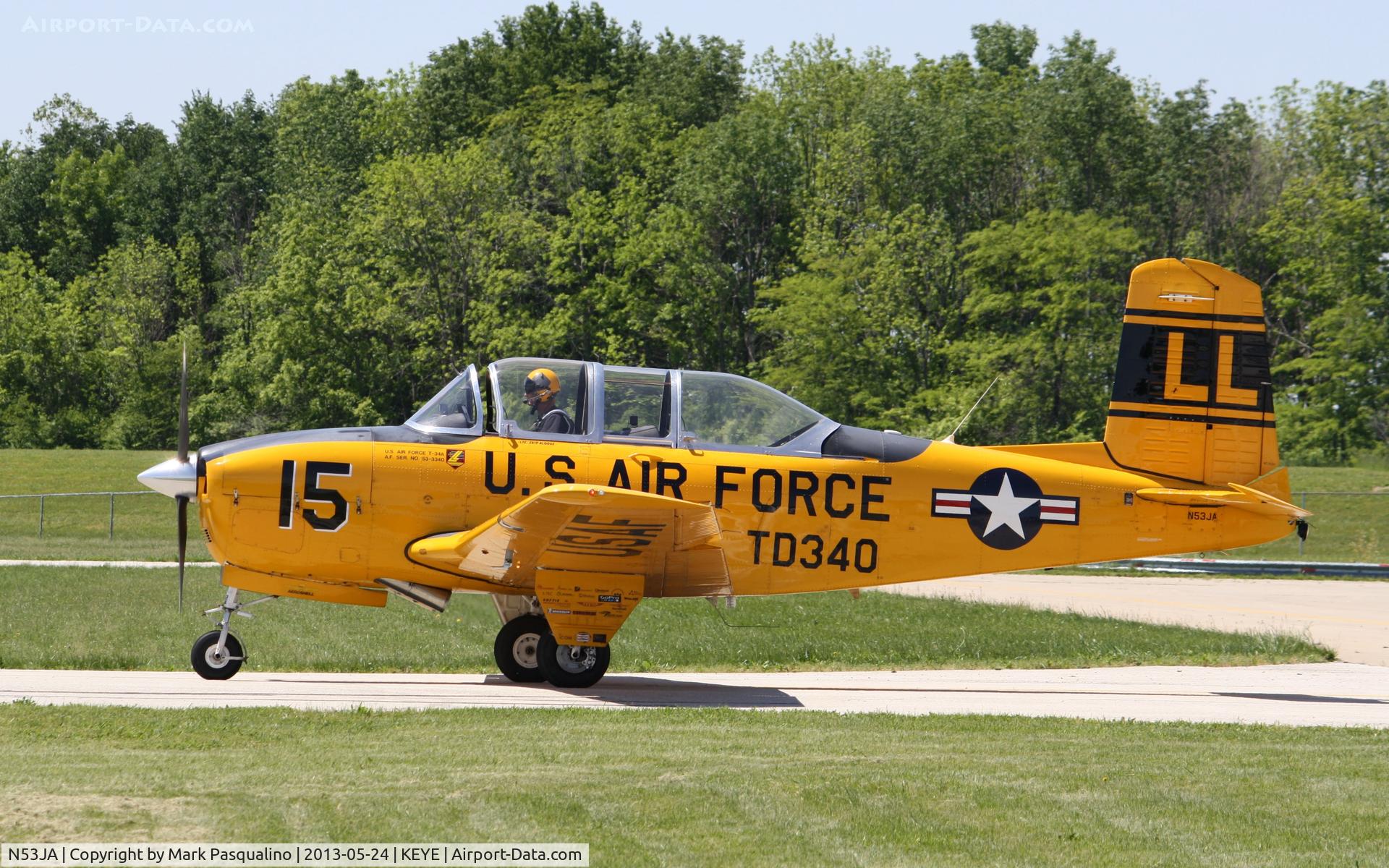 N53JA, Beech T-34A Mentor C/N G-101, Beech T-34A