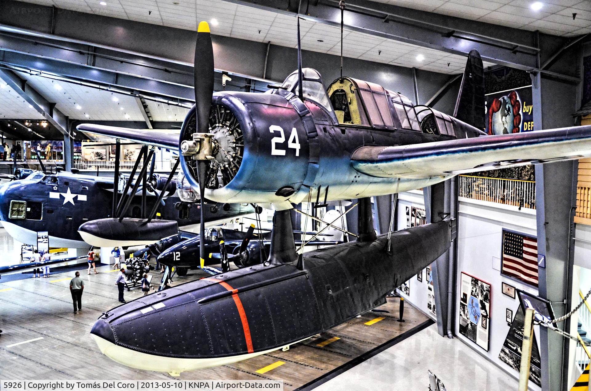 5926, 1942 Vought OS2U-3 Kingfisher C/N A-752, Vought  OS2U Kingfisher BuNo 5926 (C/N: A-752)

Lend -Lease to the Navy of Uruguay during WWll  and donated to the Museum in 1971.

National Naval Aviation Museum
TDelCoro
May 10, 2013