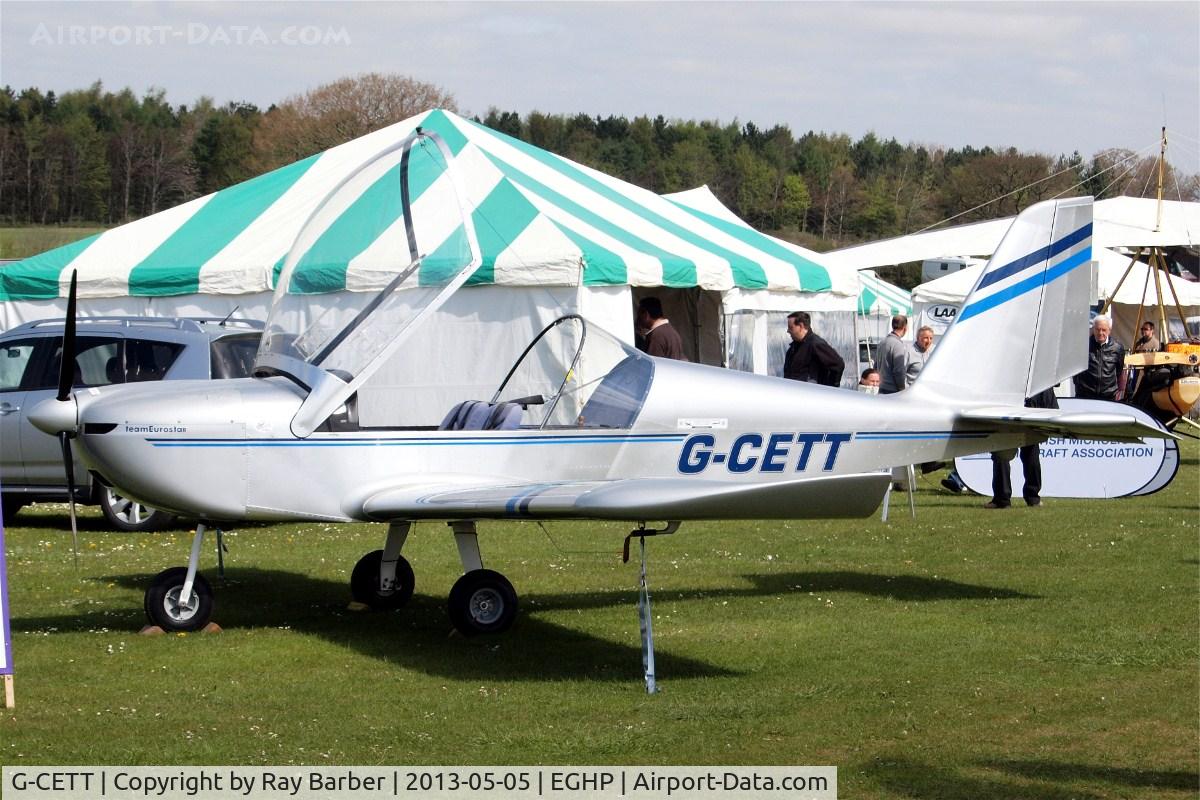 G-CETT, 2007 Cosmik EV-97 TeamEurostar UK C/N 3006, Evektor EV-97 Eurostar [2007-3006] Popham~G 05/05/2013