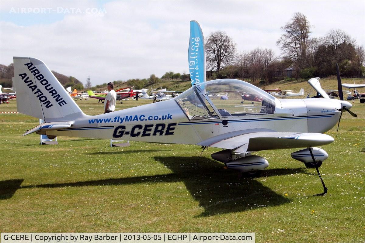 G-CERE, 2007 Cosmik EV-97 TeamEurostar UK C/N 2931, Aerotechnik EV-97 Eurostar [2007-2931] (Airbourne Aviation) Popham~G 05/05/2013