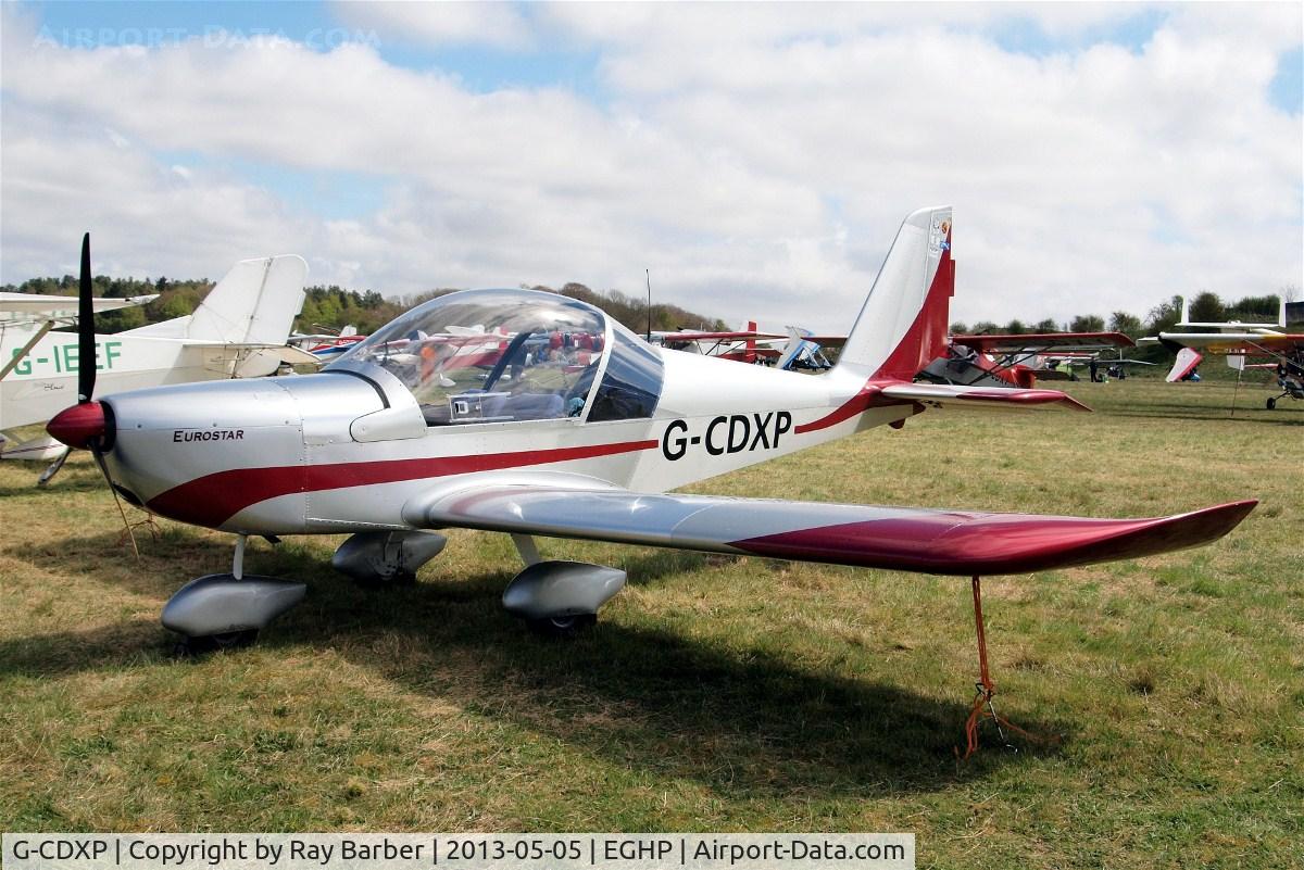 G-CDXP, 2006 Aerotechnik EV-97 Eurostar C/N PFA 315-14530, Aerotechnik EV-97 Eurostar [PFA 315-14530] Popham~G 05/05/2013