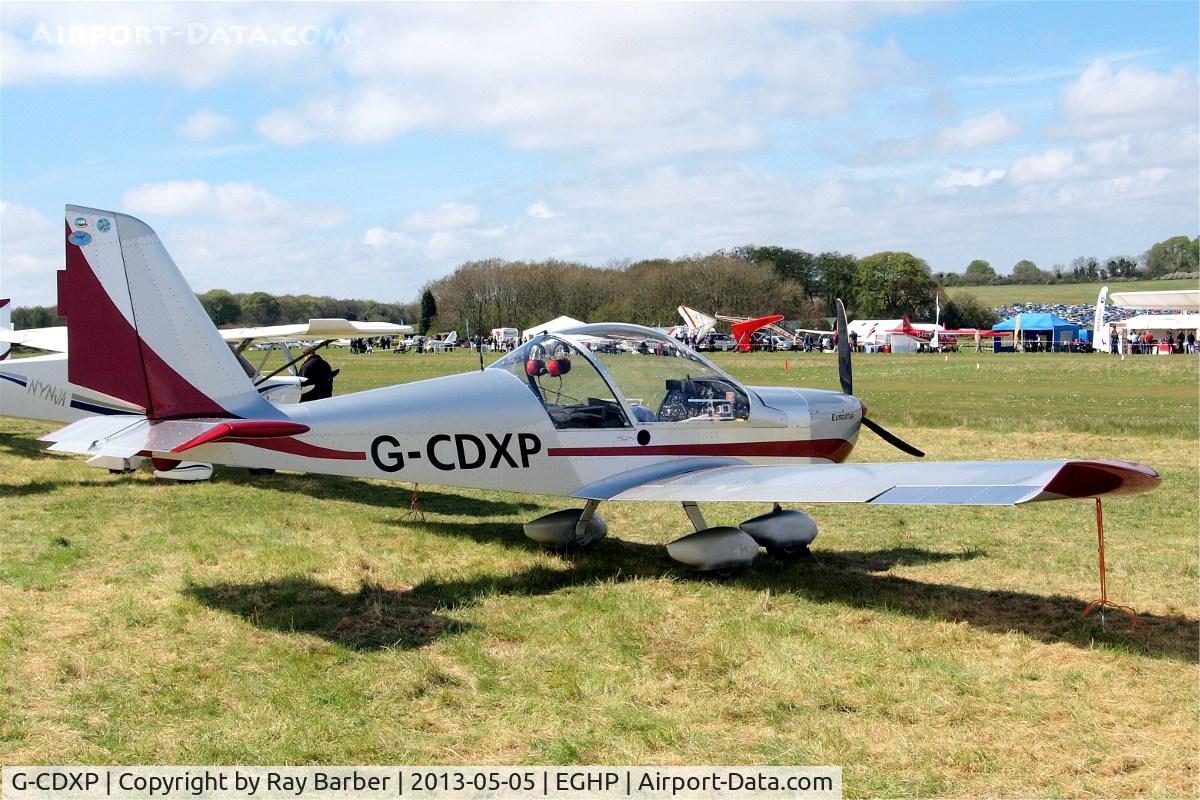 G-CDXP, 2006 Aerotechnik EV-97 Eurostar C/N PFA 315-14530, Aerotechnik EV-97 Eurostar [PFA 315-14530] Popham~G 05/05/2013