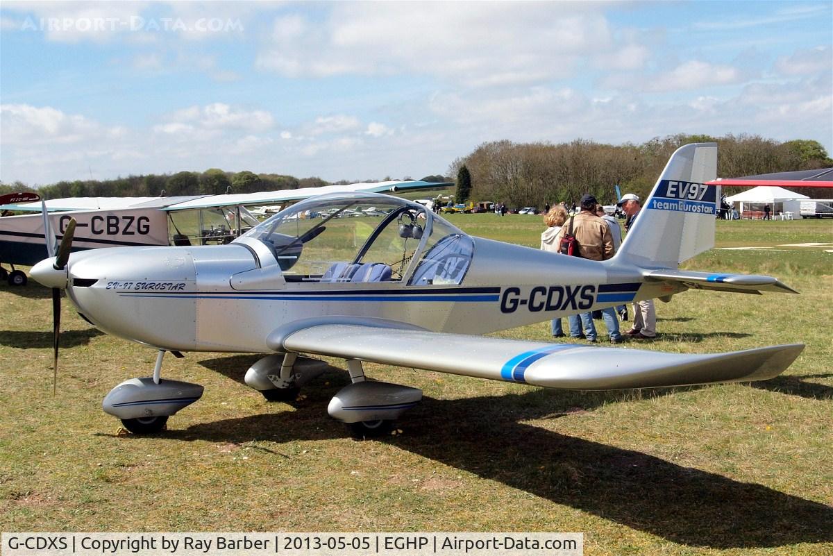 G-CDXS, 2006 Cosmik EV-97 TeamEurostar UK C/N 2627, Aerotechnik EV-97 Eurostar [2006-2627] Popham~G 05/05/2013