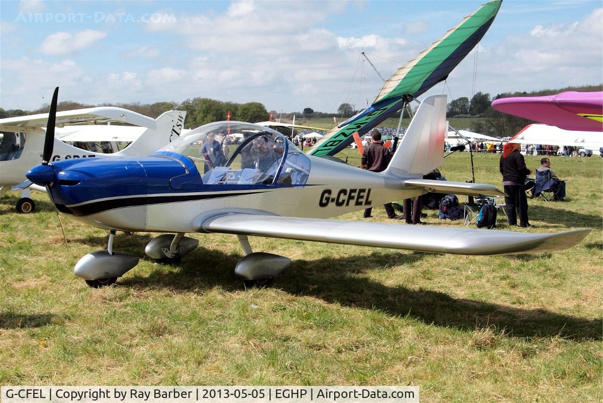 G-CFEL, 2008 Aerotechnik EV-97 Eurostar C/N PFA 315-14740, Evektor EV-97 Eurostar [PFA 315-14740] Popham~G 05/05/2013