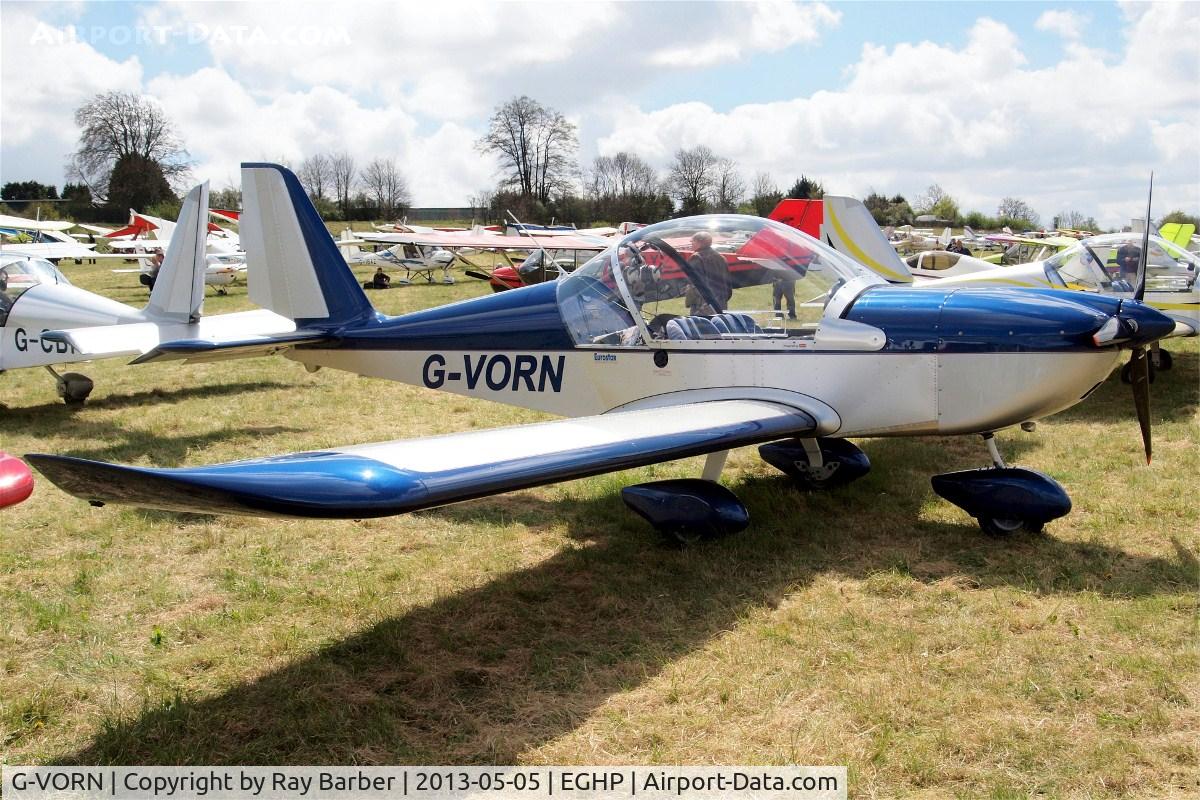 G-VORN, 2004 Aerotechnik EV-97 Eurostar C/N PFA 315-14299, Evektor EV-97 Eurostar [PFA 315-14299] Popham~G 05/05/2013