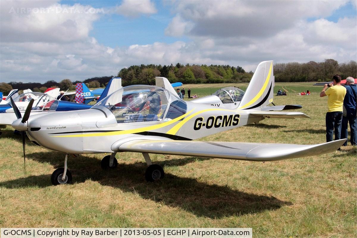 G-OCMS, 2010 Cosmik EV-97 TeamEurostar UK C/N 3718, Evektor EV-97 Eurostar [2010-3718] Popham~G 05/05/2013