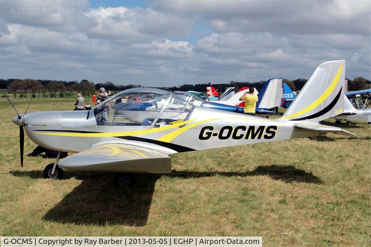 G-OCMS, 2010 Cosmik EV-97 TeamEurostar UK C/N 3718, Evektor EV-97 Eurostar [2010-3718] Popham~G 05/05/2013