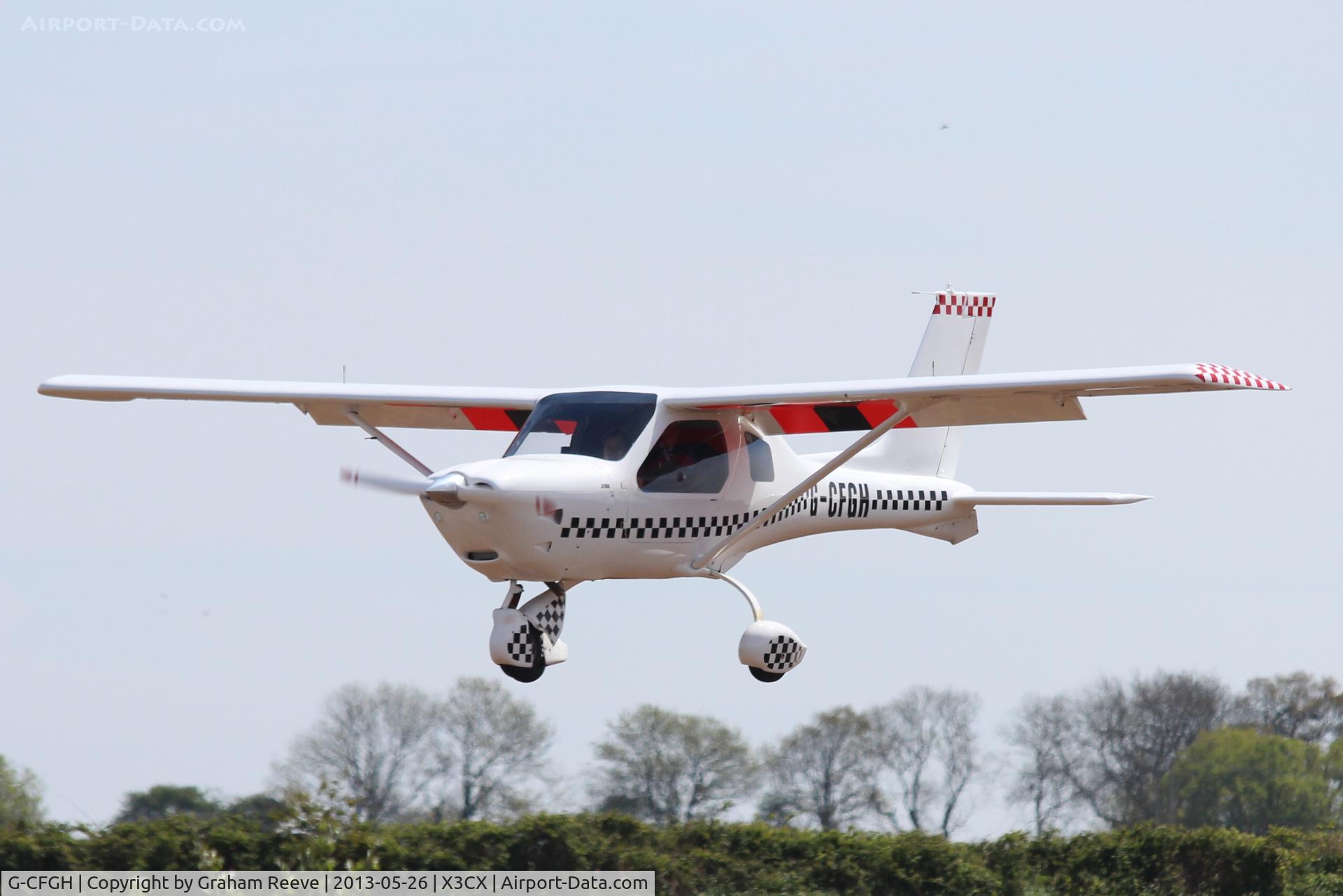 G-CFGH, 2008 Jabiru J160 C/N PFA 346-14693, Coming into land at Northrepps.