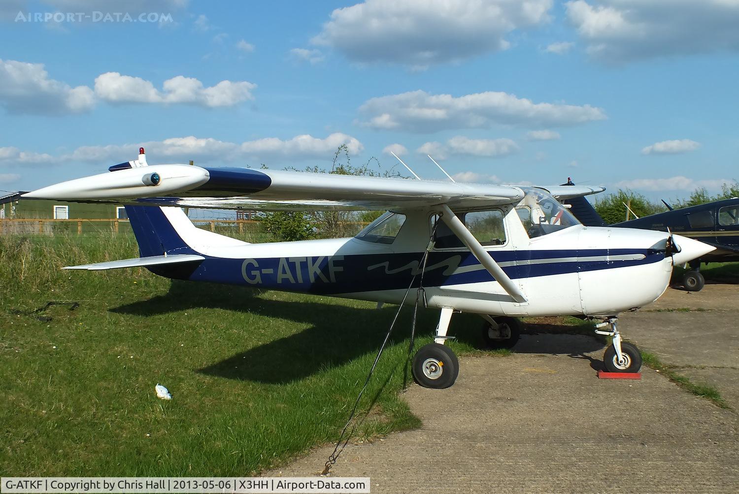G-ATKF, 1965 Cessna 150F C/N 150-62386, at Hinton in the Hedges Airfield