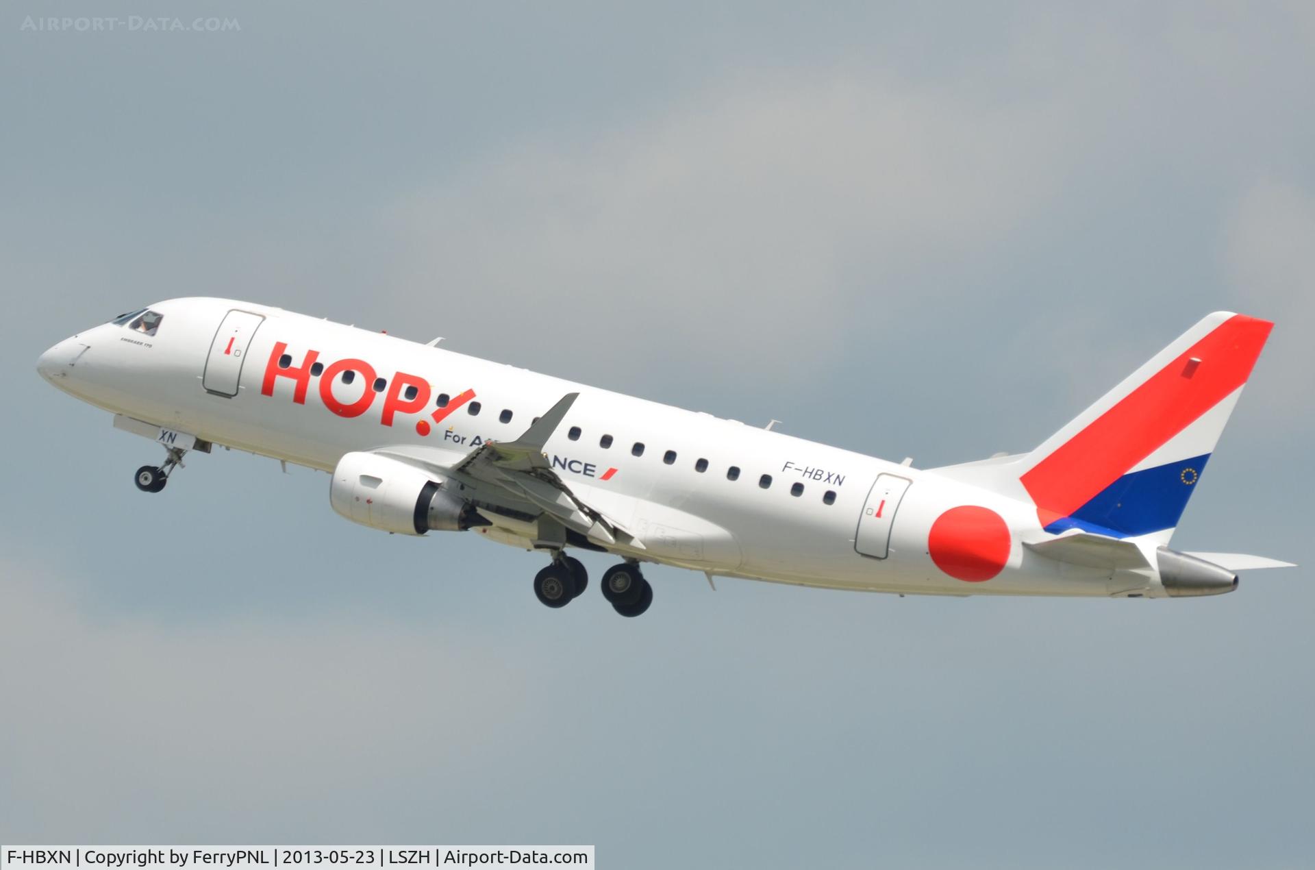 F-HBXN, 2003 Embraer 170LR (ERJ-170-100LR) C/N 17000011, Hop ERJ170 taking-off