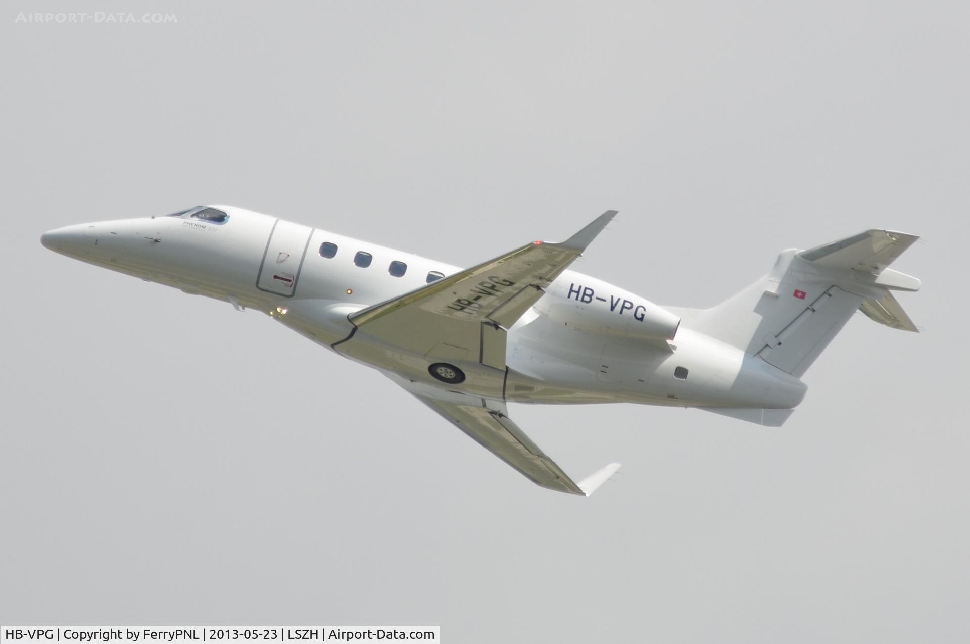 HB-VPG, 2011 Embraer EMB-505 Phenom 300 C/N 50500068, JABJ EMB505 departing ZRH